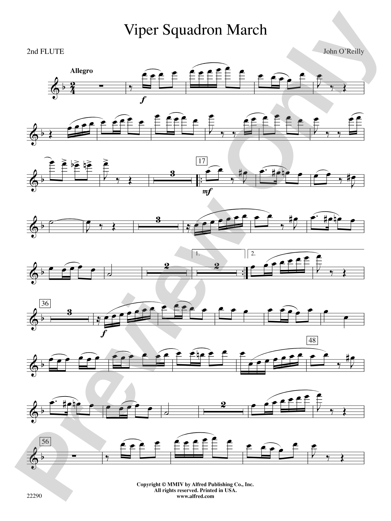 Viper Squadron March: 2nd Flute