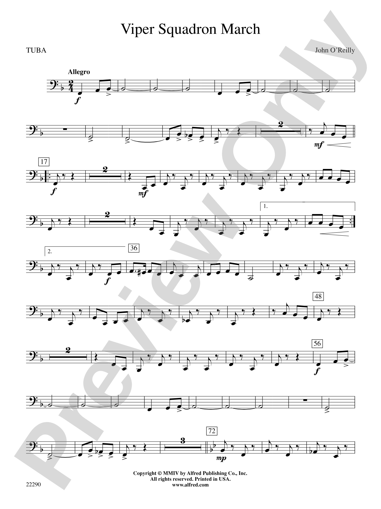 Viper Squadron March: Tuba