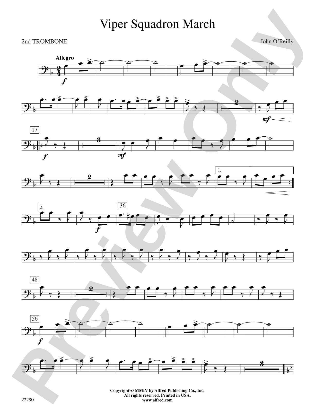 Viper Squadron March: 2nd Trombone
