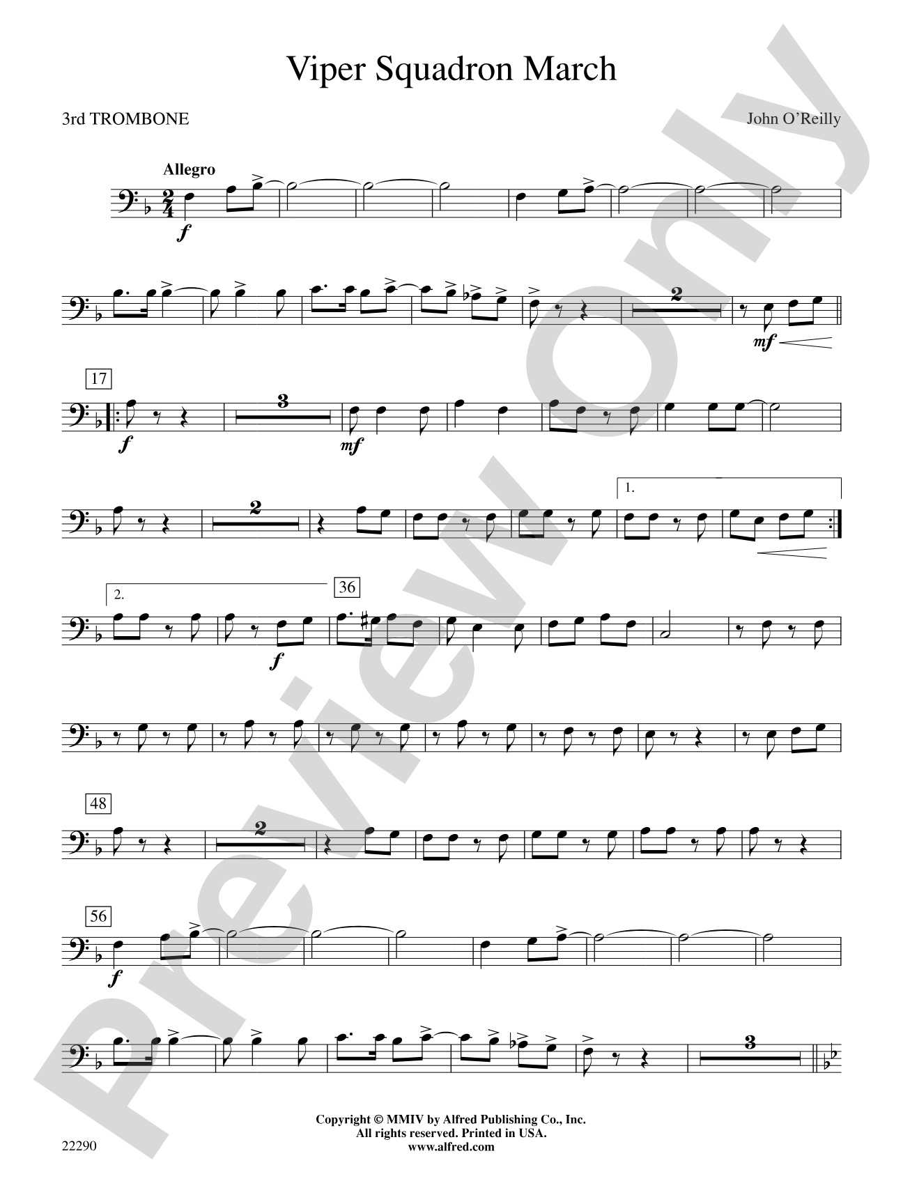 Viper Squadron March: 3rd Trombone