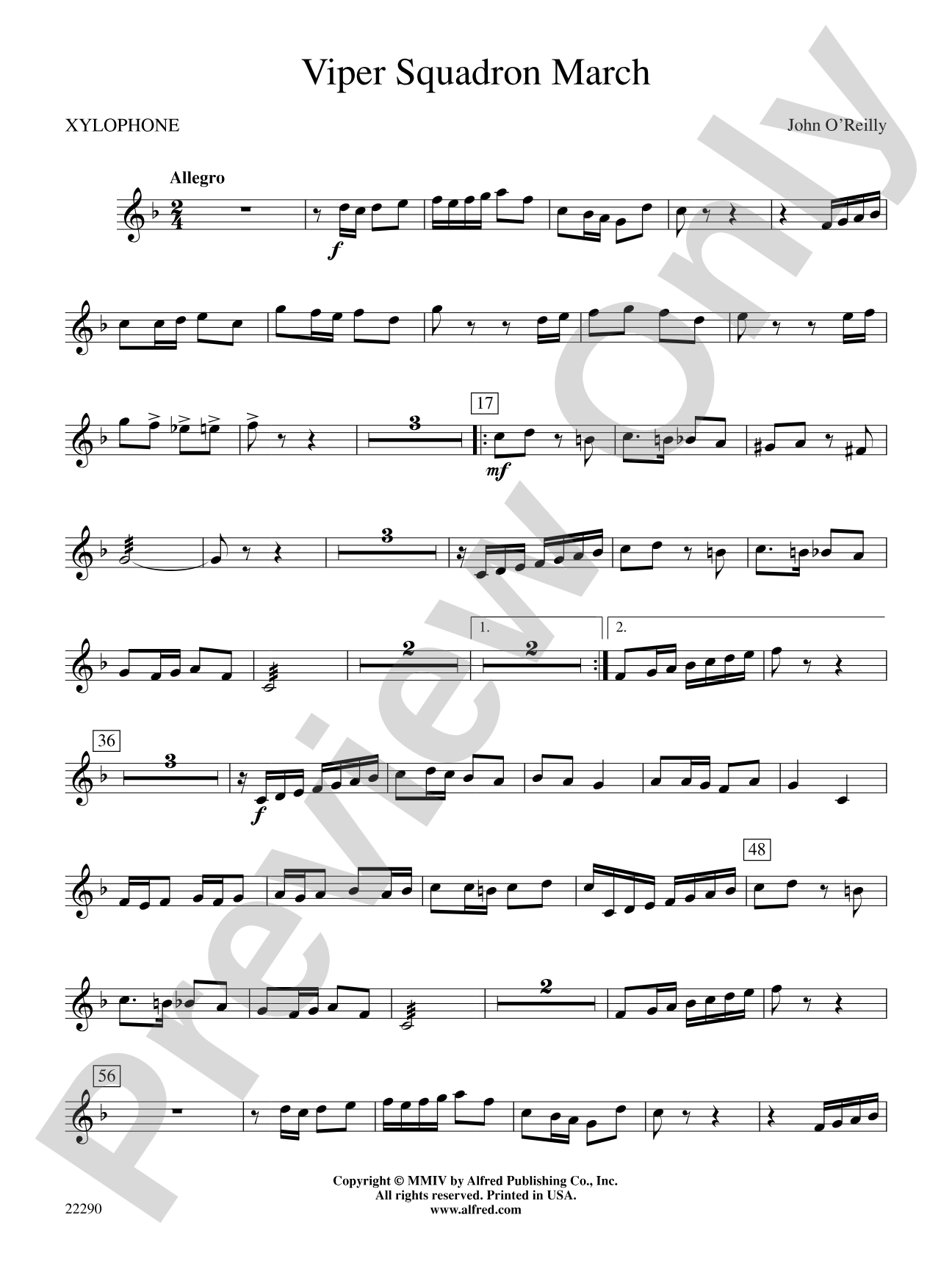 Viper Squadron March: Xylophone