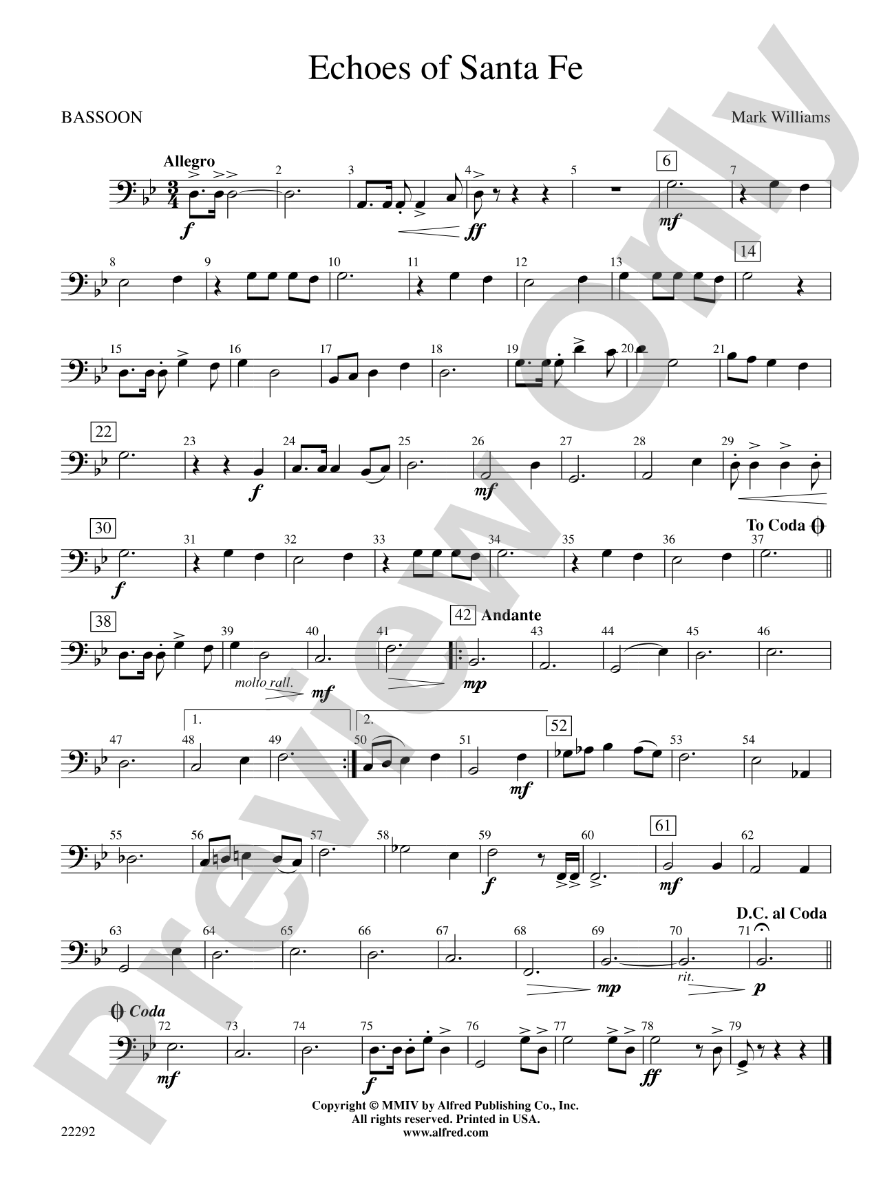 Echoes of Santa Fe: Bassoon