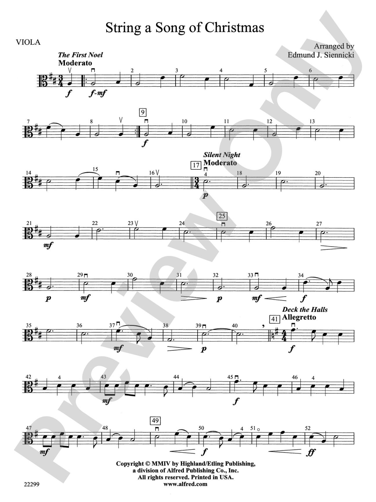 String a Song of Christmas: Viola