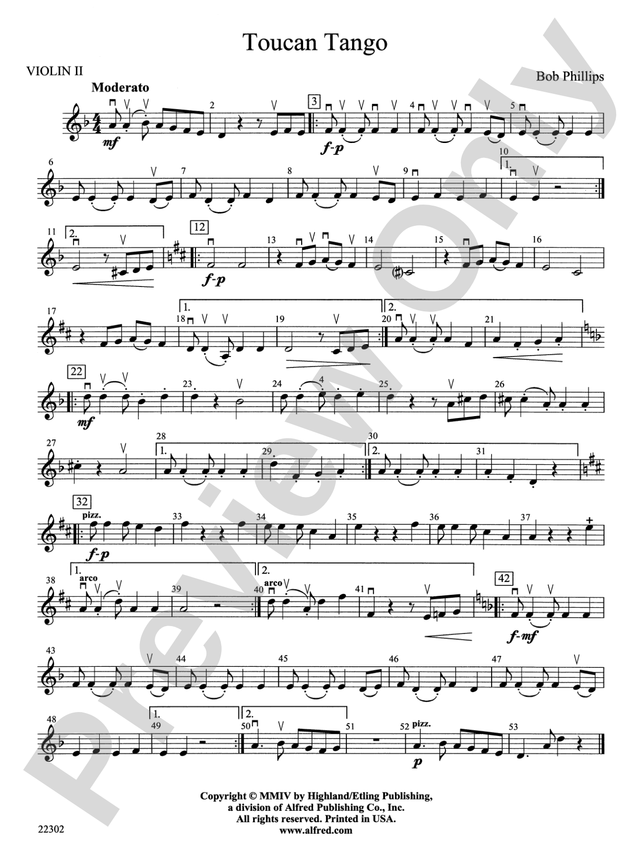 Toucan Tango: 2nd Violin