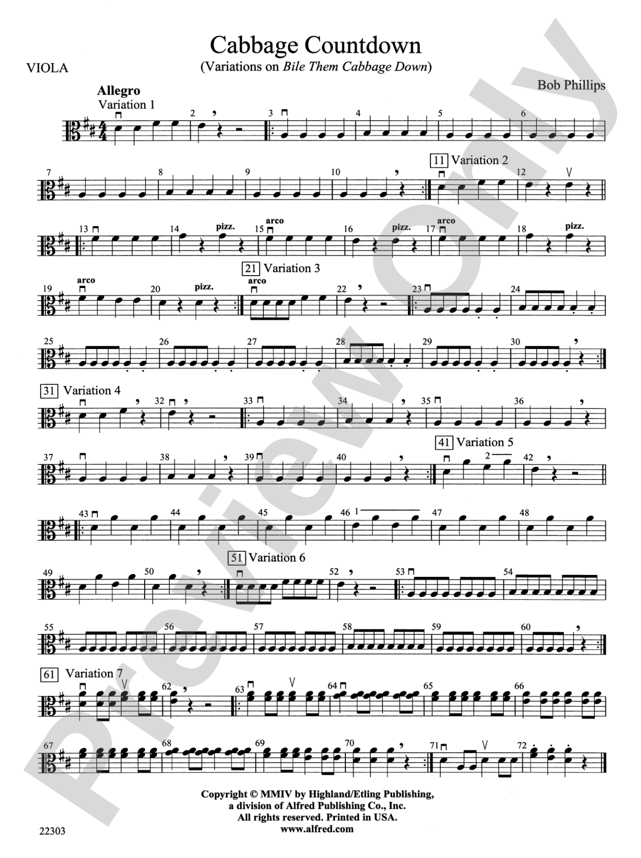 Cabbage Countdown: Viola
