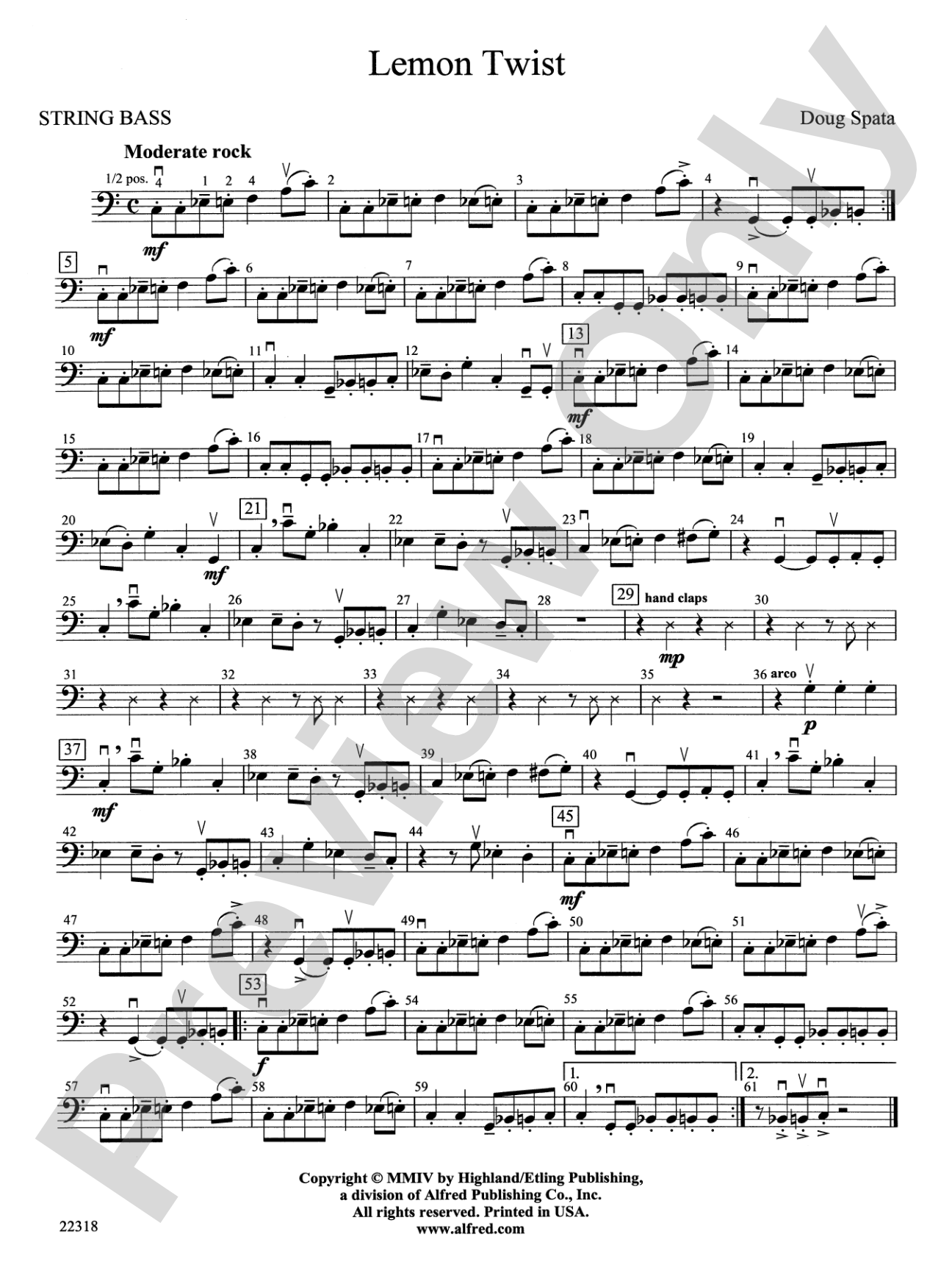 Lemon Twist: String Bass