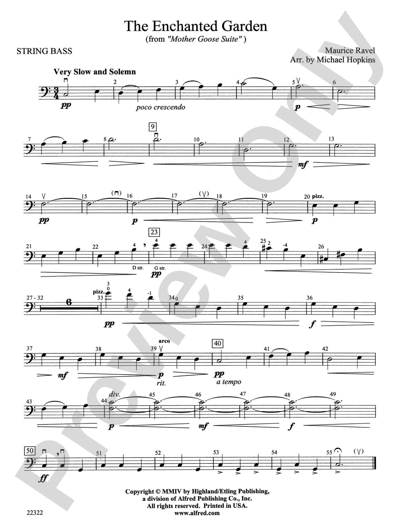 The Enchanted Garden: String Bass