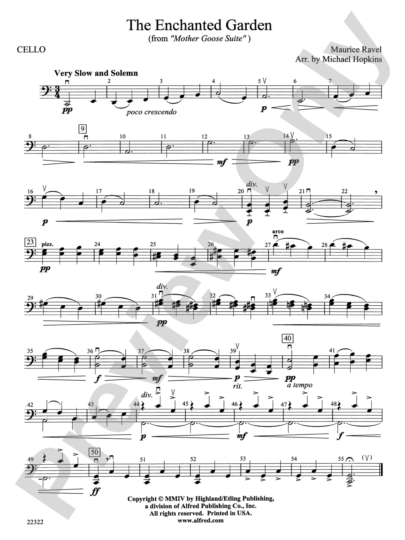 The Enchanted Garden: Cello