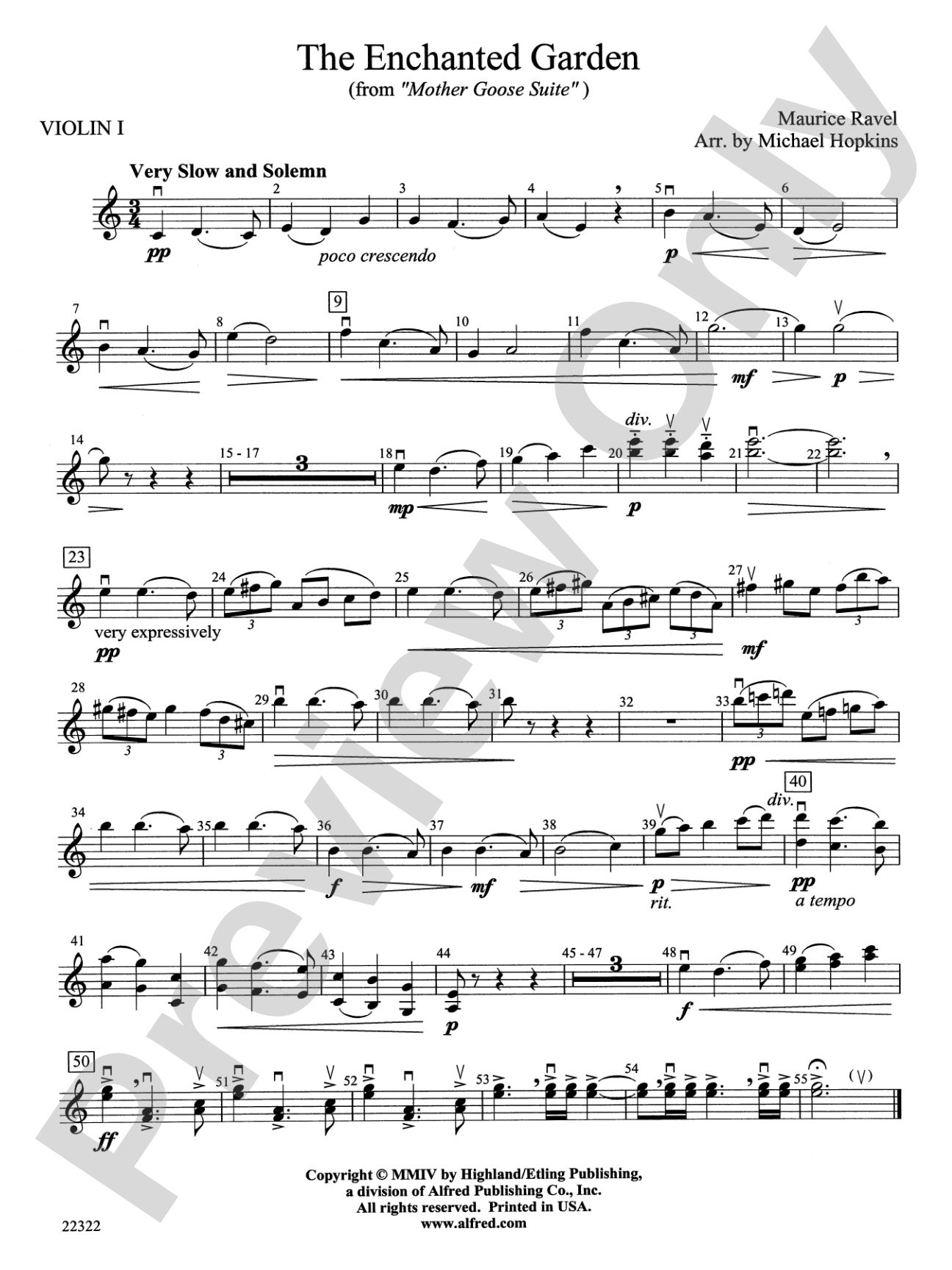 The Enchanted Garden: 1st Violin