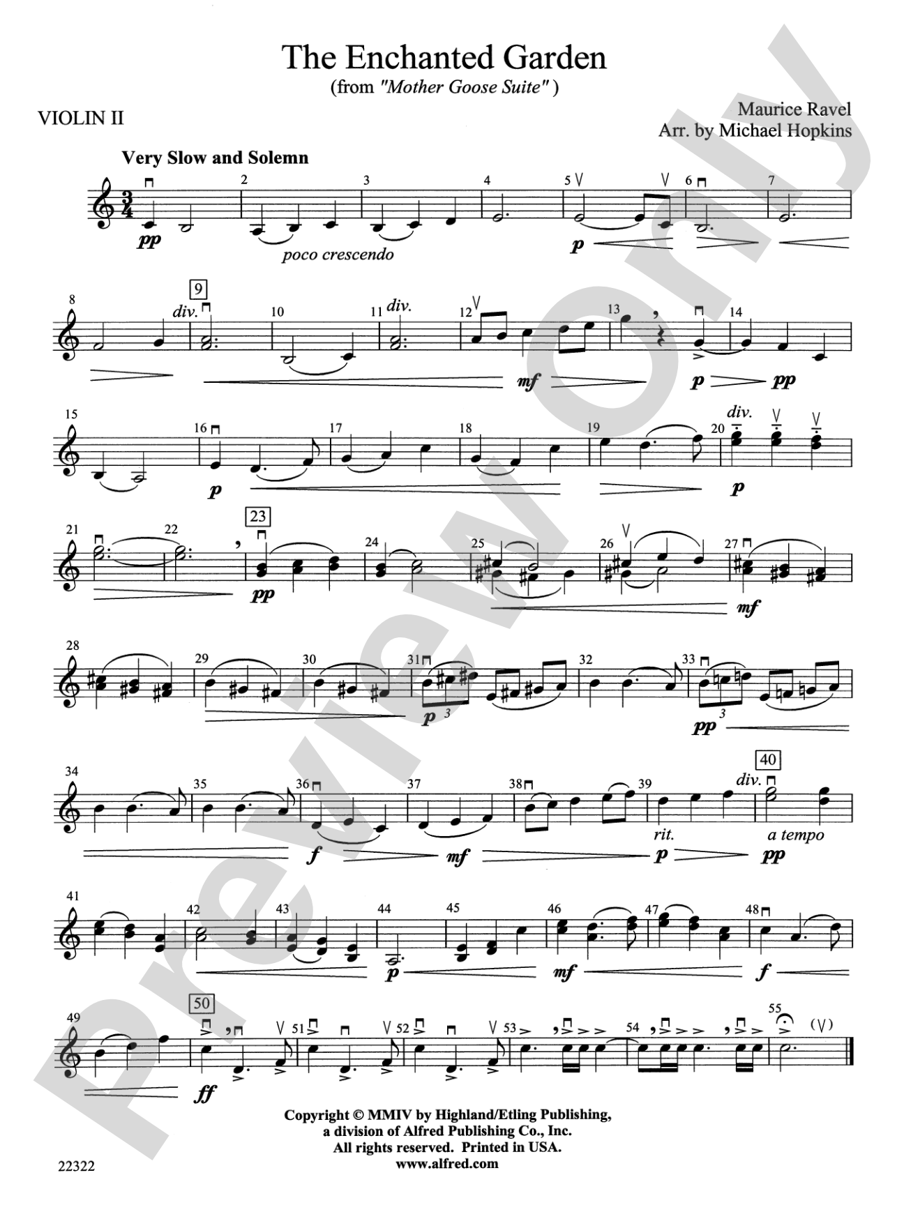 The Enchanted Garden: 2nd Violin