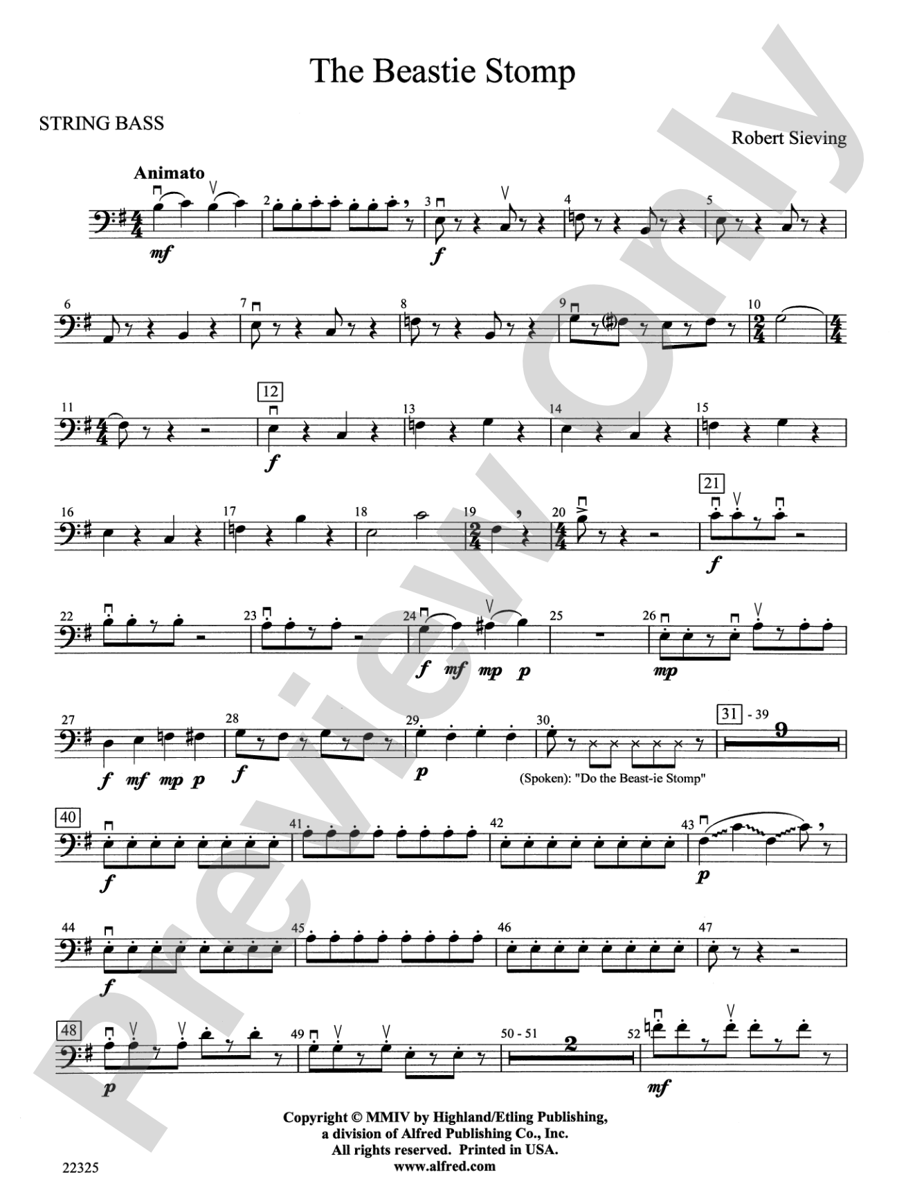 The Beastie Stomp: String Bass