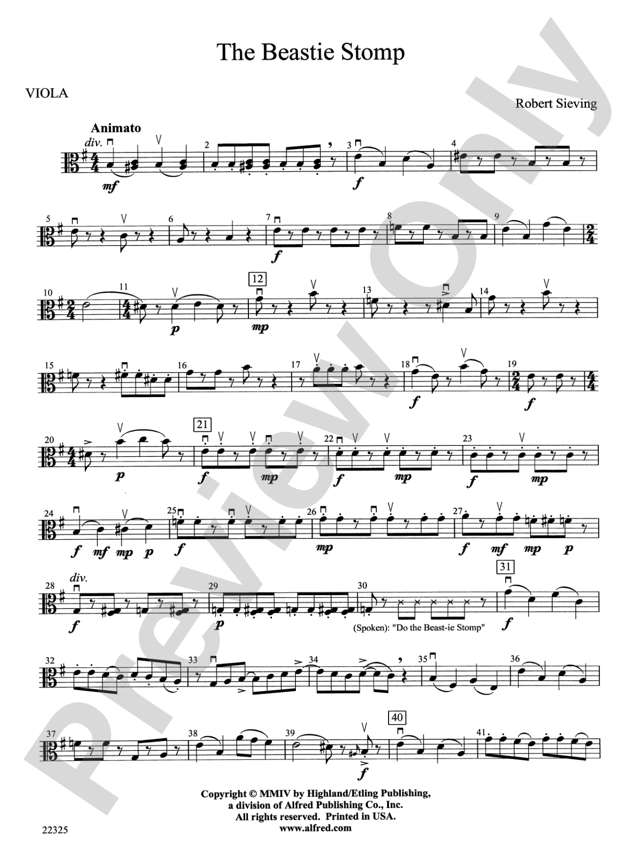 The Beastie Stomp: Viola