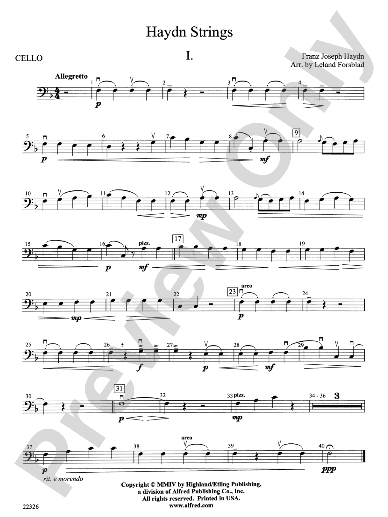 Haydn Strings: Cello