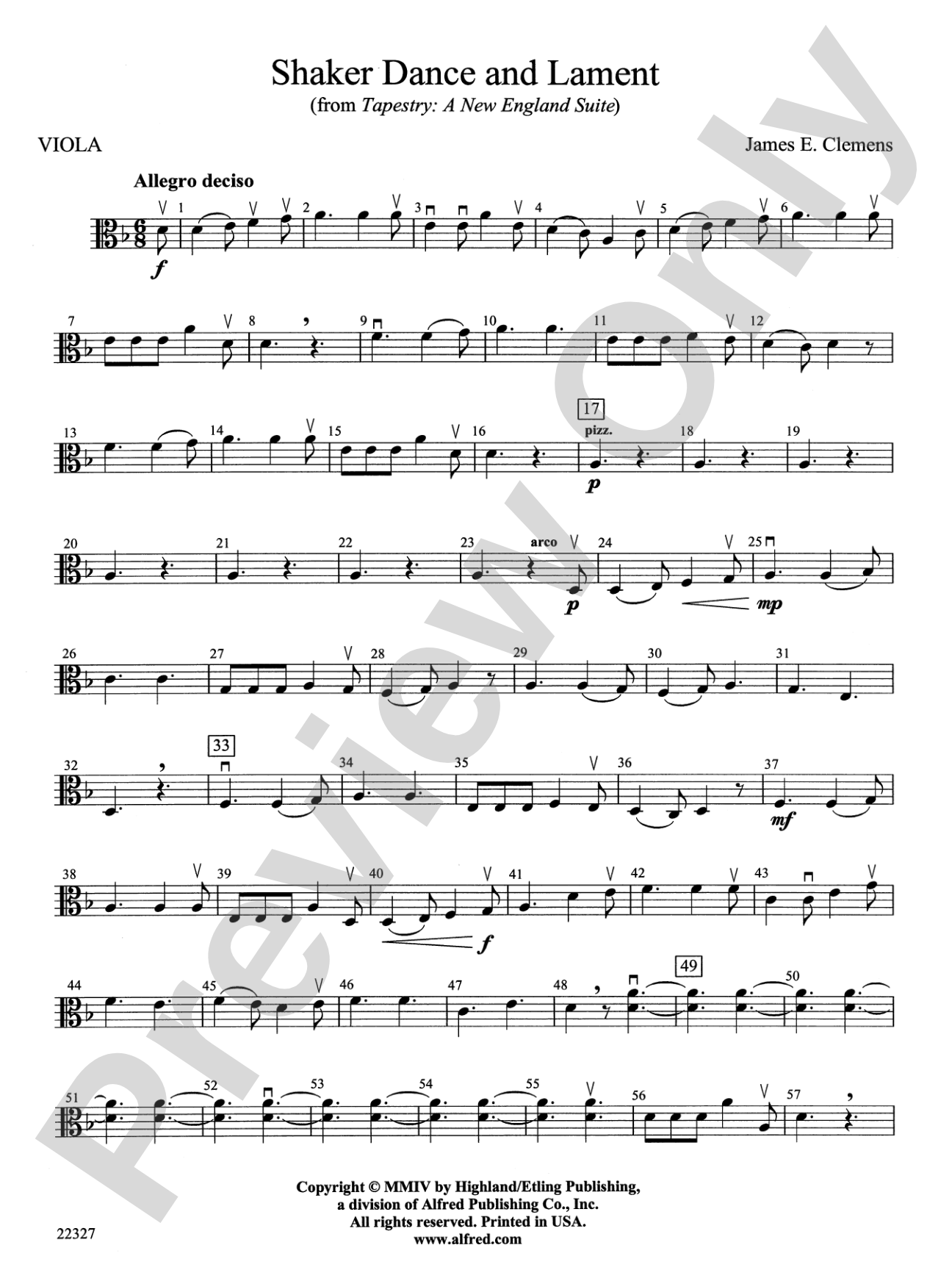 Shaker Dance and Lament: Viola