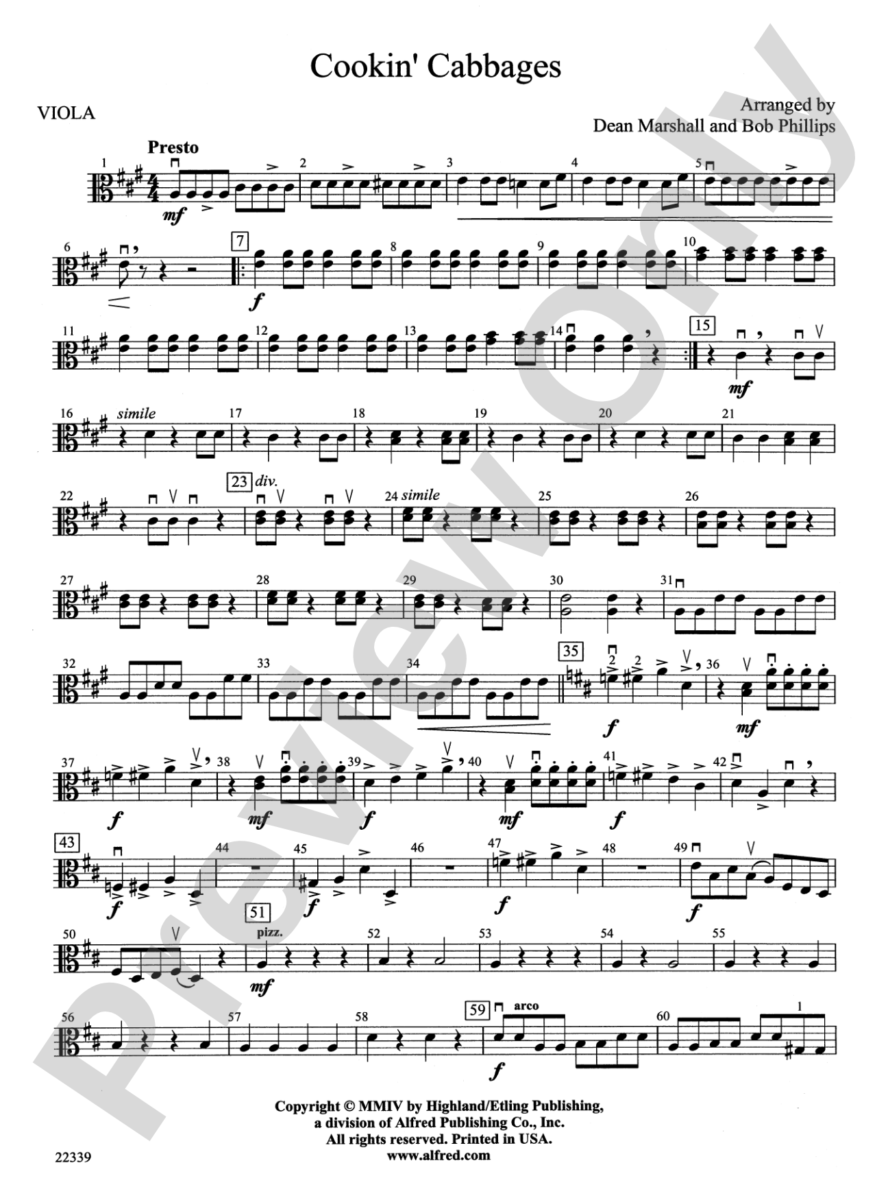 Cookin' Cabbages: Viola