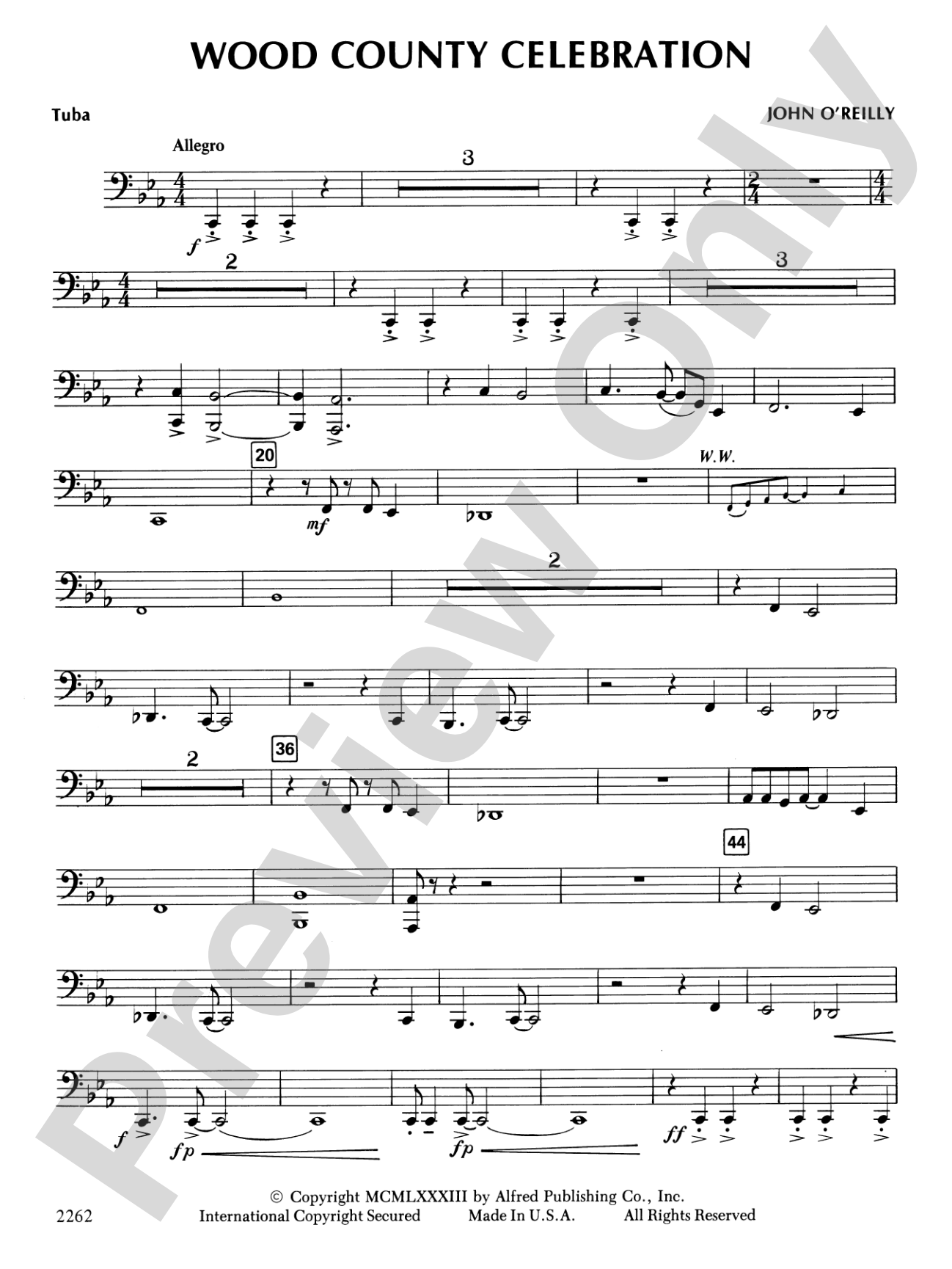 Wood County Celebration: Tuba