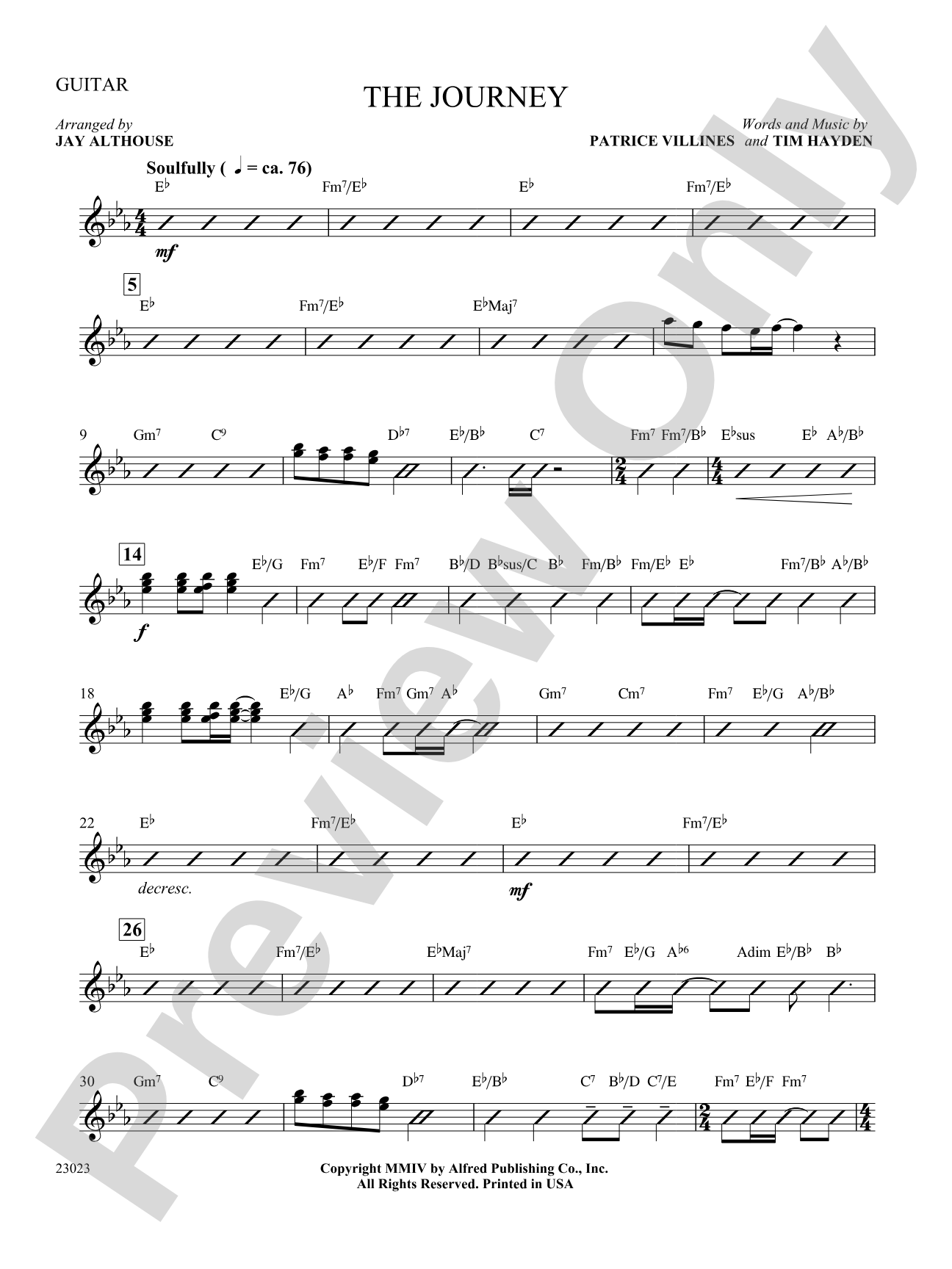 The Journey: Guitar: Choral SoundPax