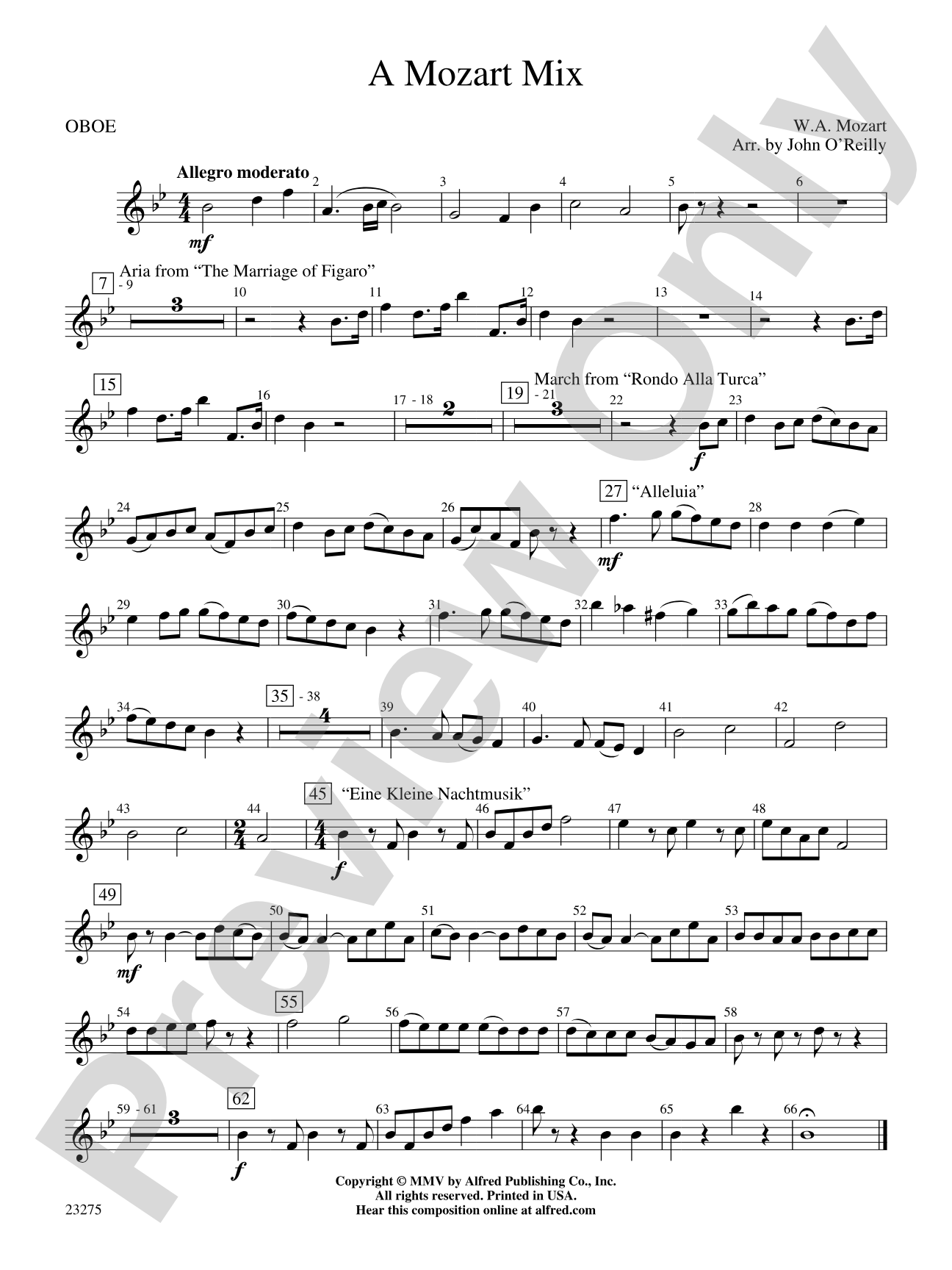 A Mozart Mix: Oboe