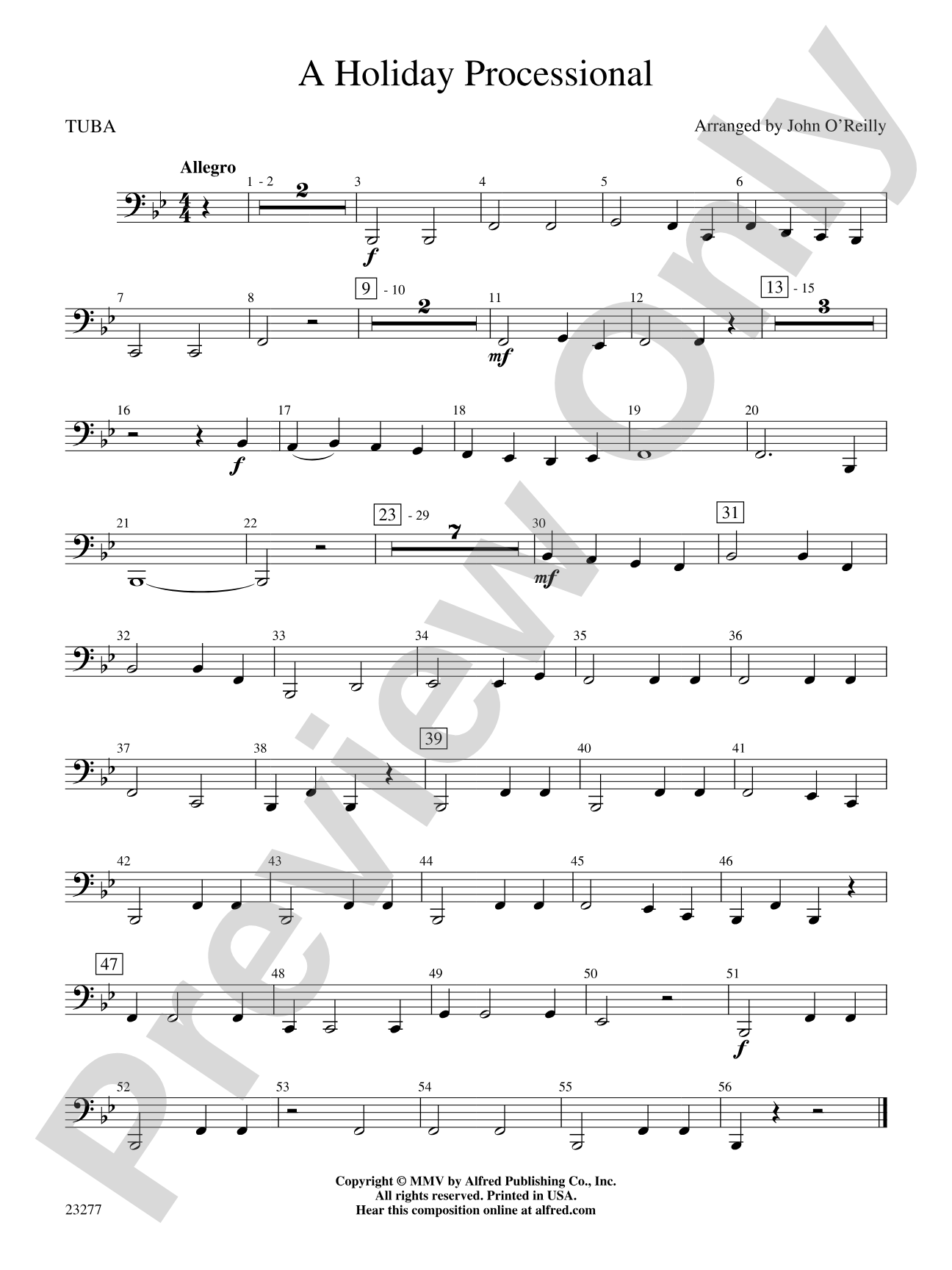 A Holiday Processional: Tuba