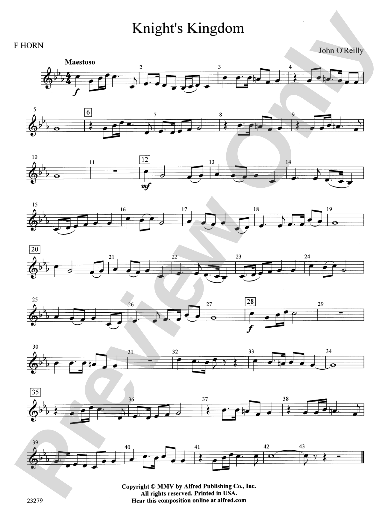 Knight's Kingdom: 1st F Horn