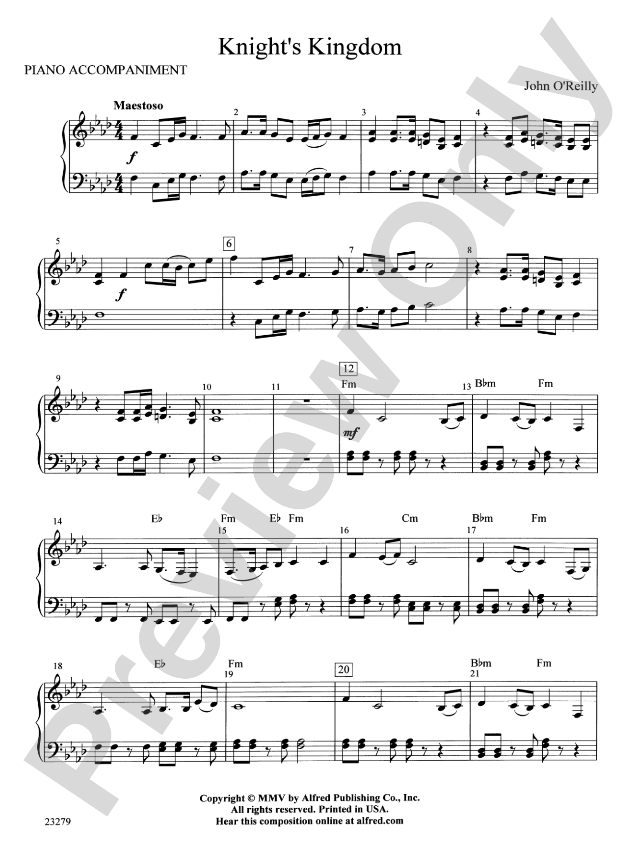 Knight's Kingdom: Piano Accompaniment