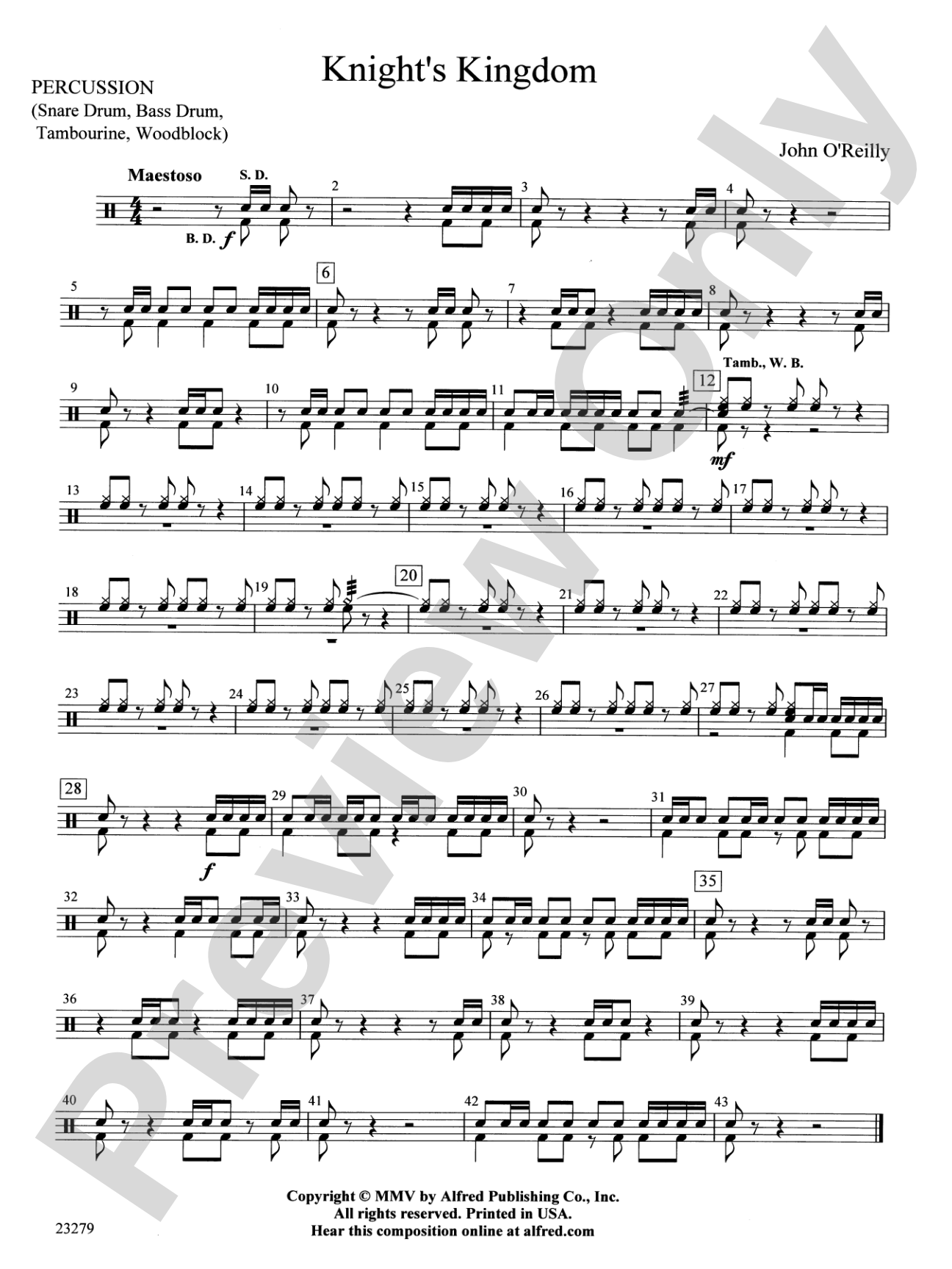 Knight's Kingdom: 1st Percussion