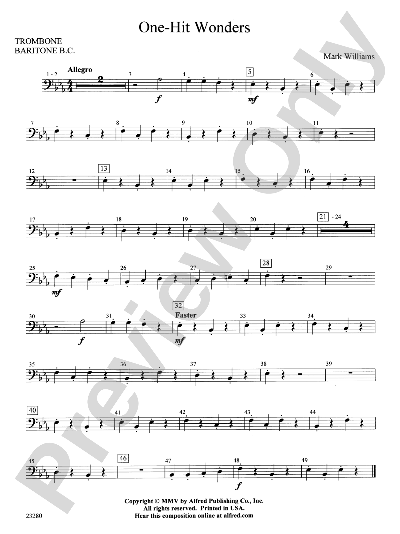 One-Hit Wonders: 1st Trombone