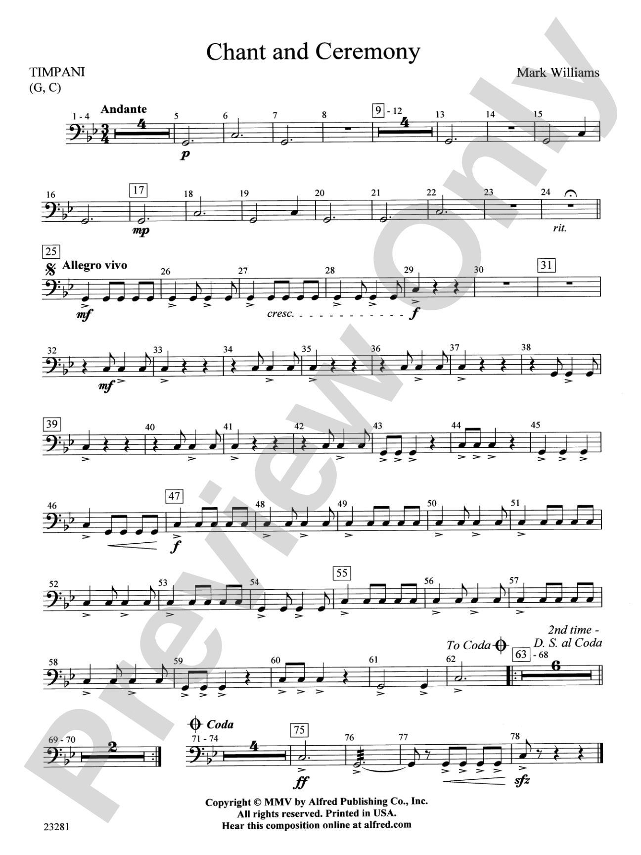 Chant and Ceremony: Timpani