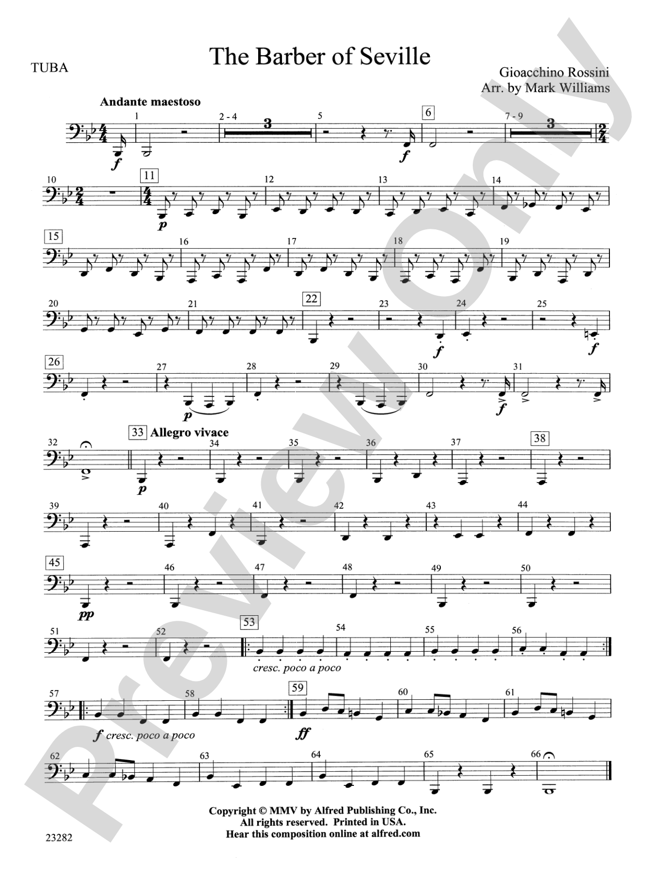 The Barber of Seville: Tuba