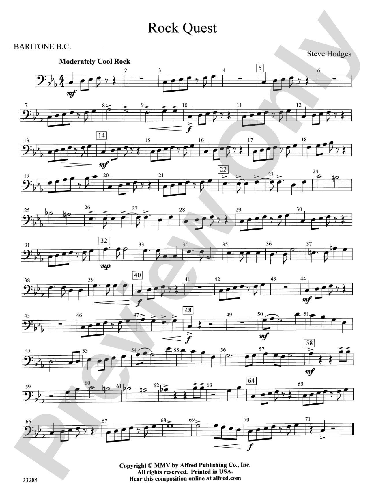 Rock Quest: Baritone B.C.