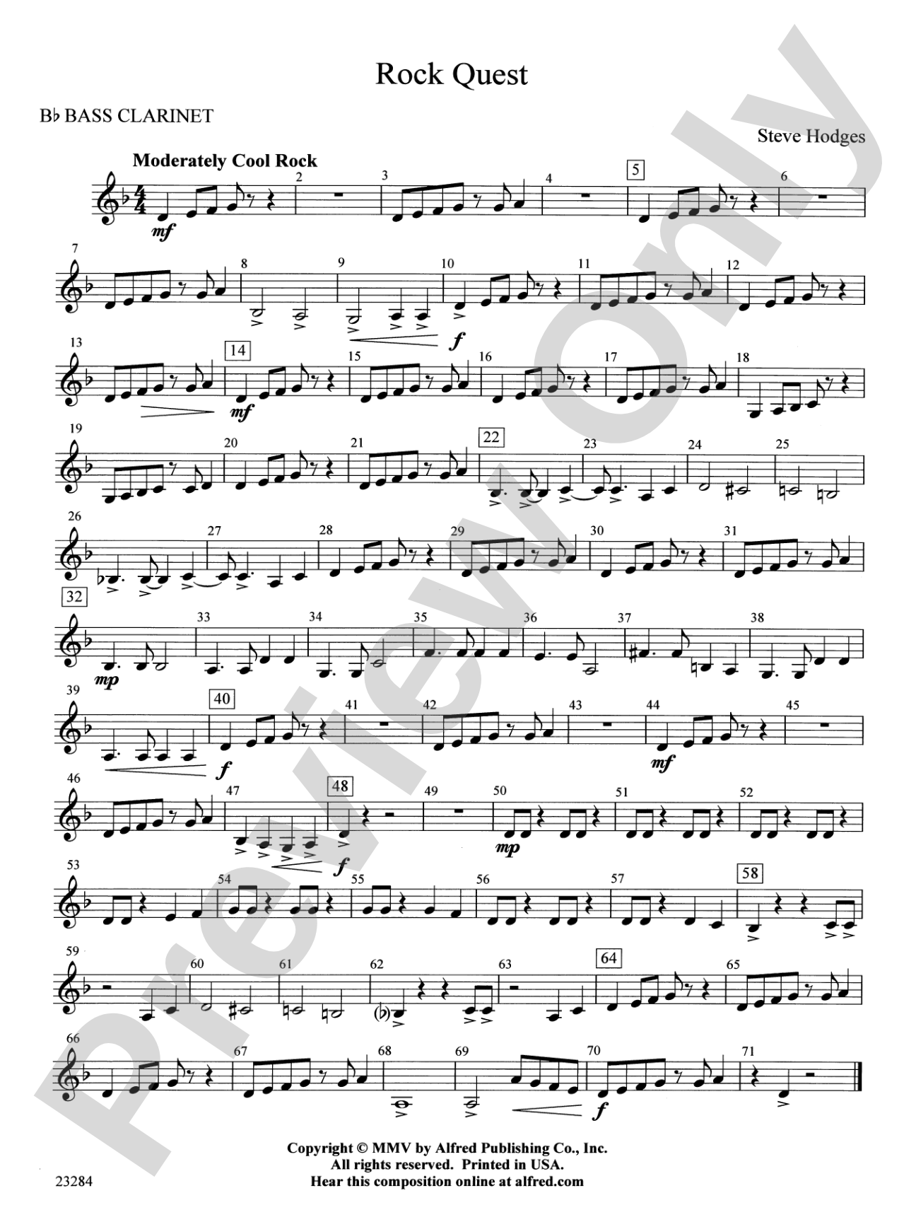Rock Quest: B-flat Bass Clarinet
