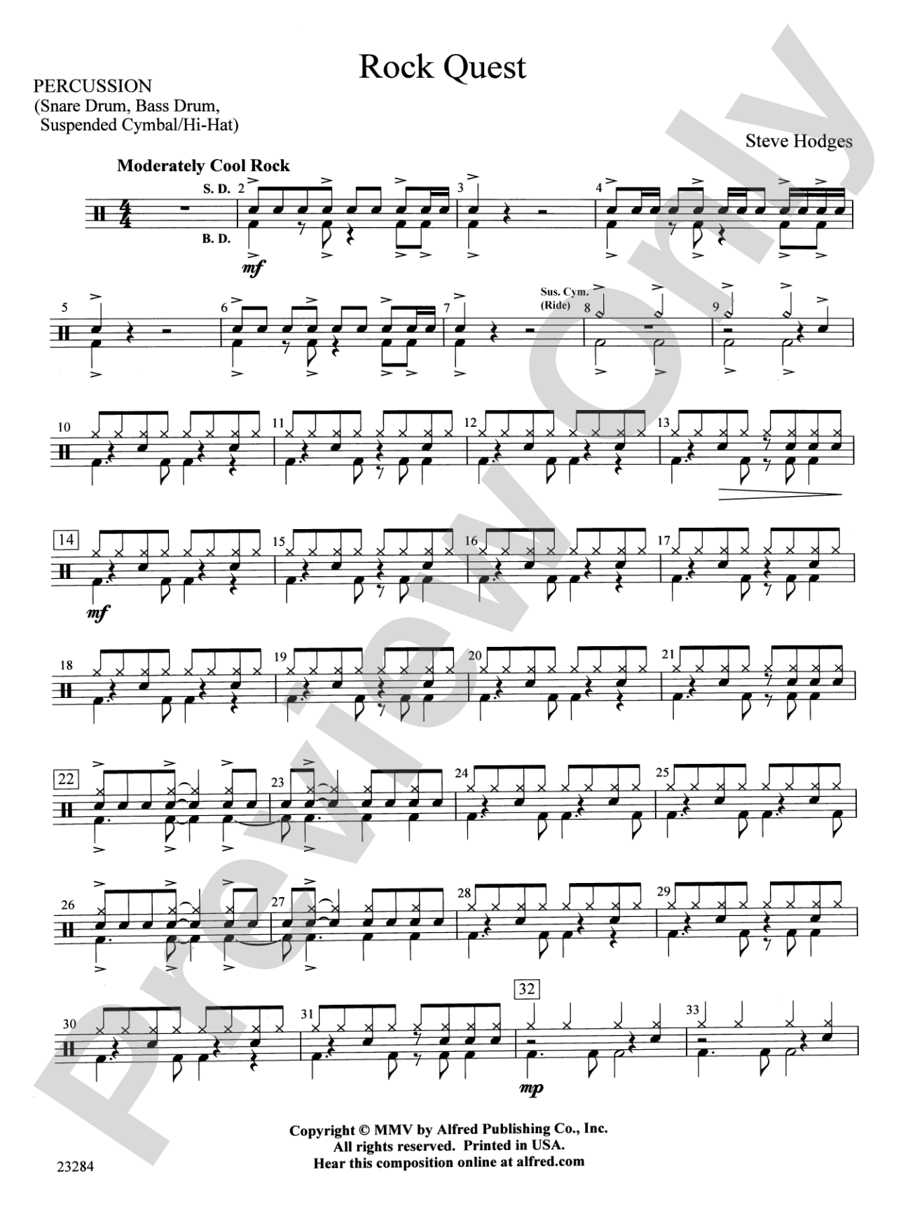 Rock Quest: 1st Percussion