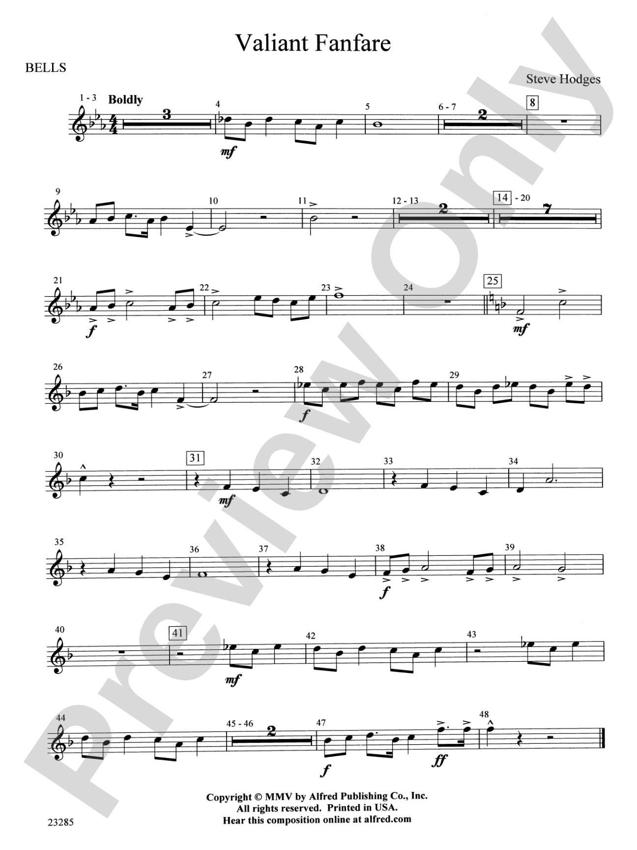 Valiant Fanfare: Bells