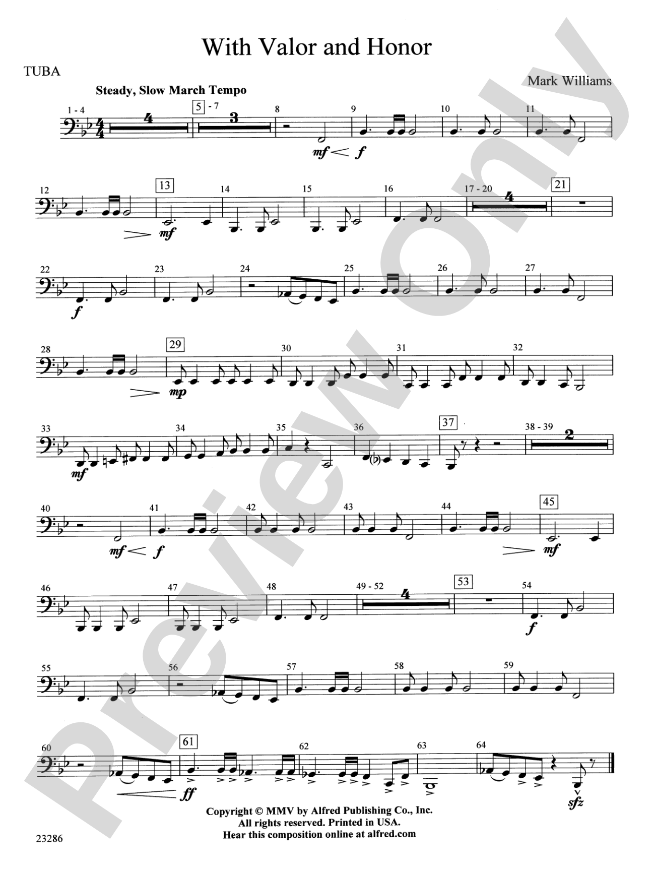With Valor and Honor: Tuba