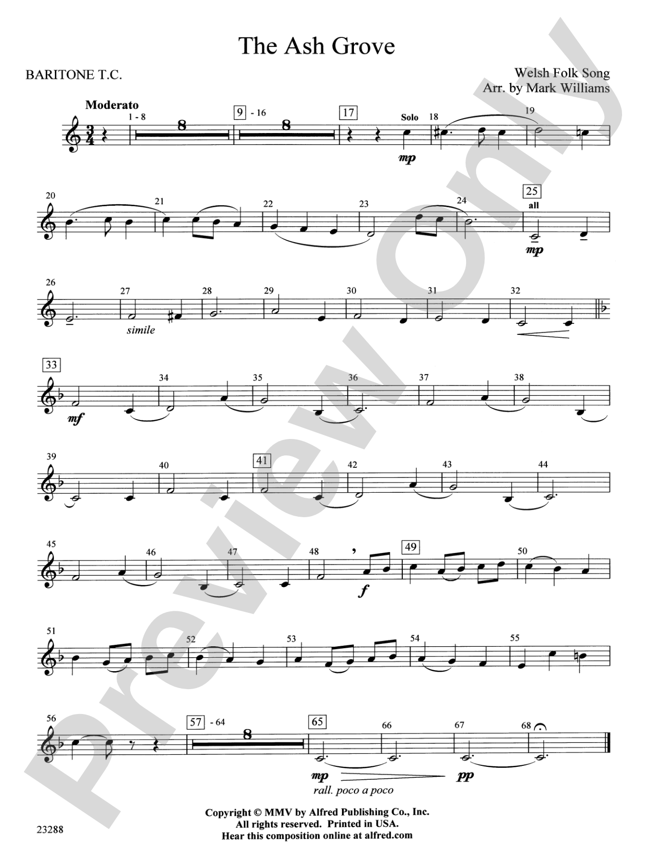 The Ash Grove: Baritone T.C.