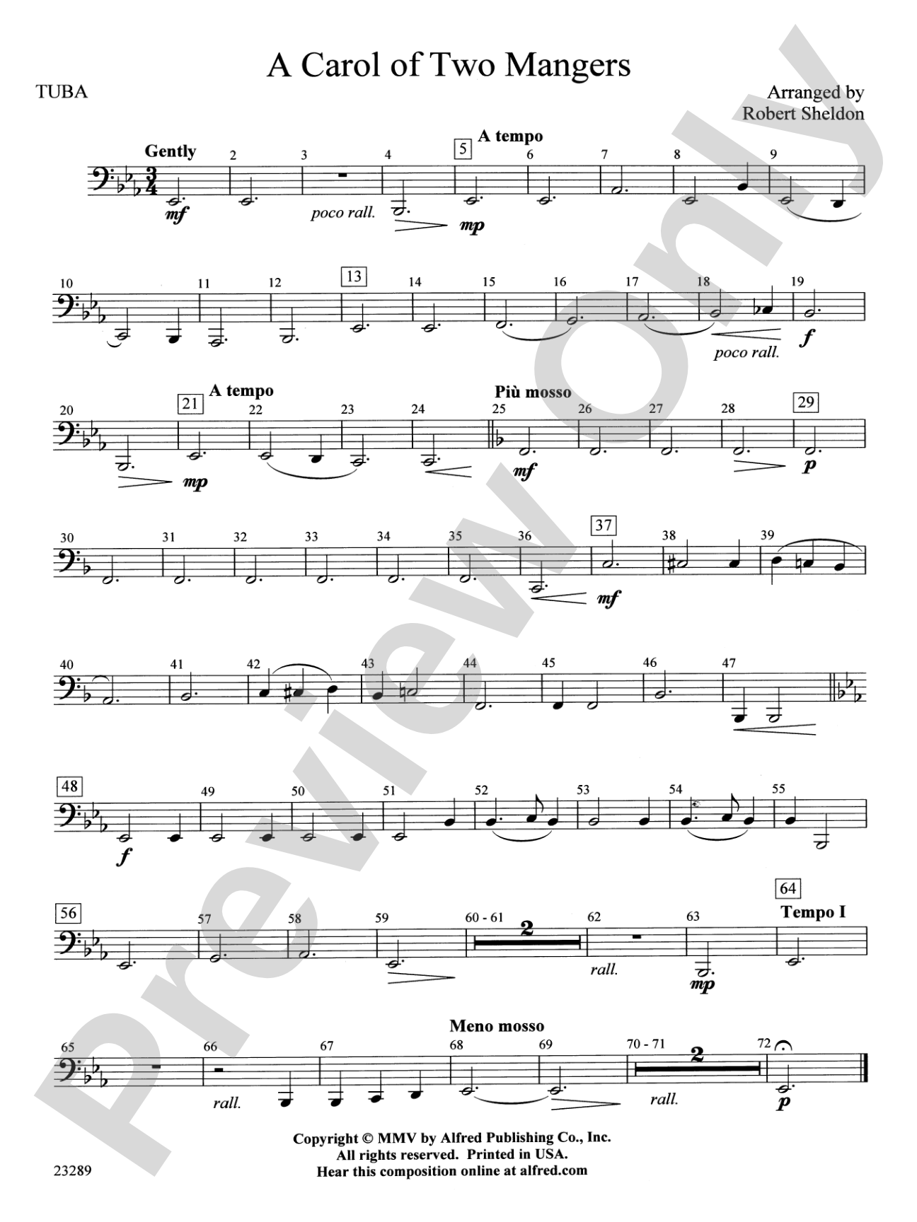 A Carol of Two Mangers: Tuba