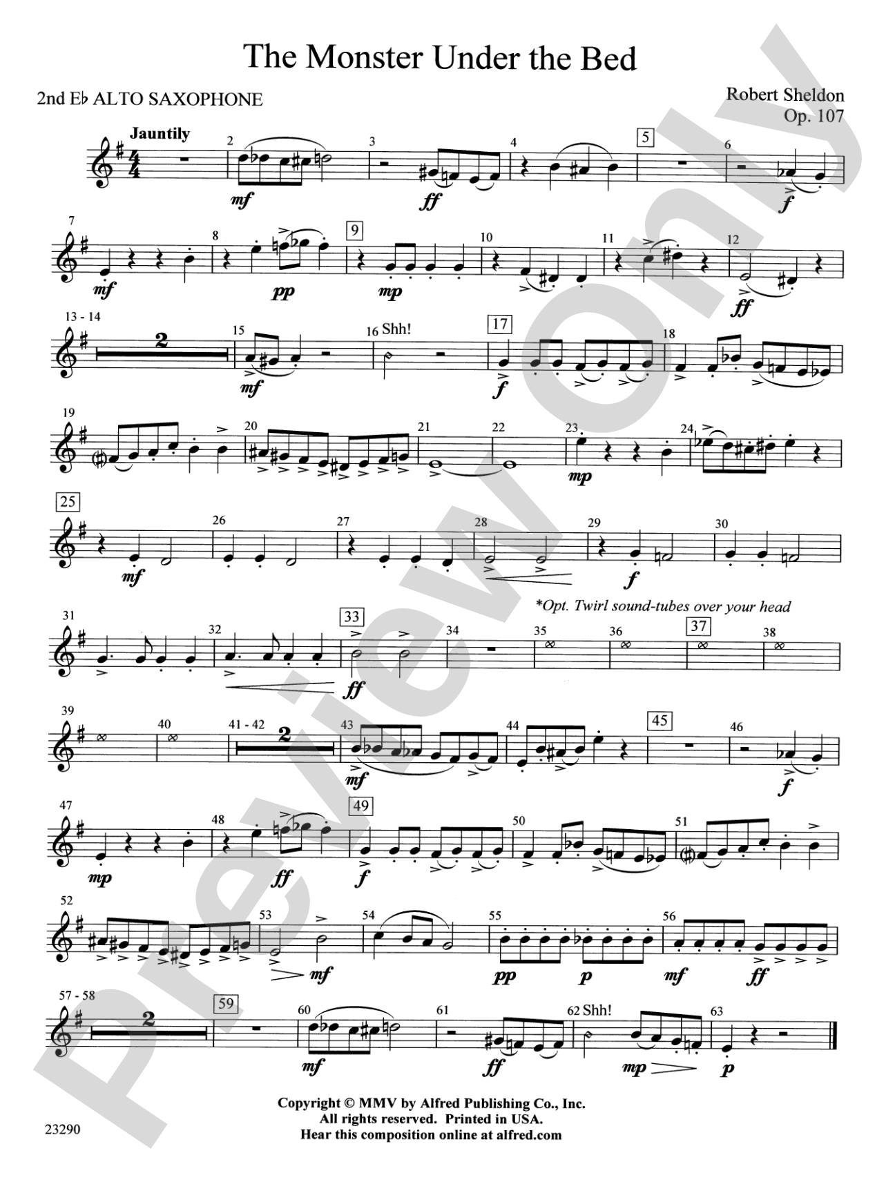 The Monster Under the Bed: 2nd E-flat Alto Saxophone