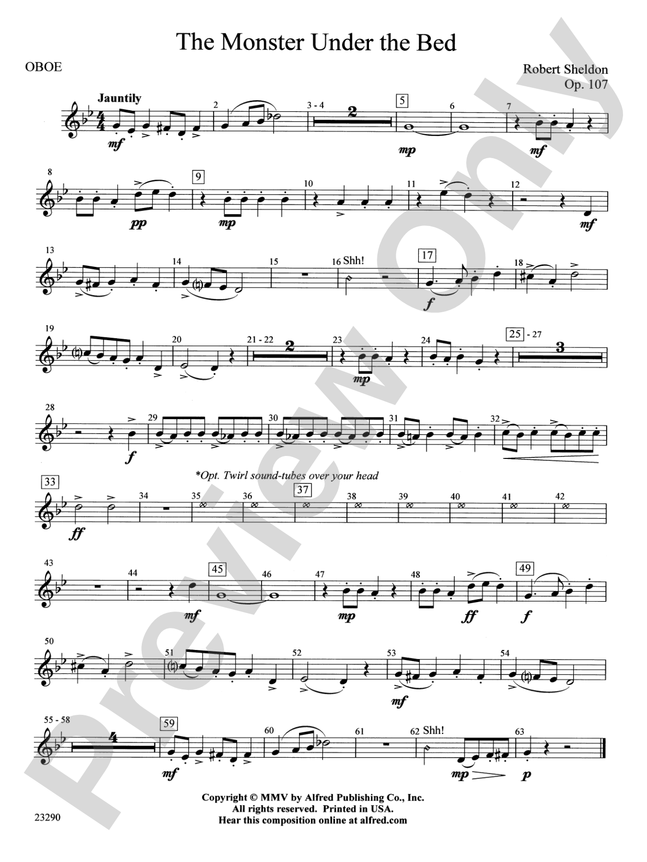 The Monster Under the Bed: Oboe
