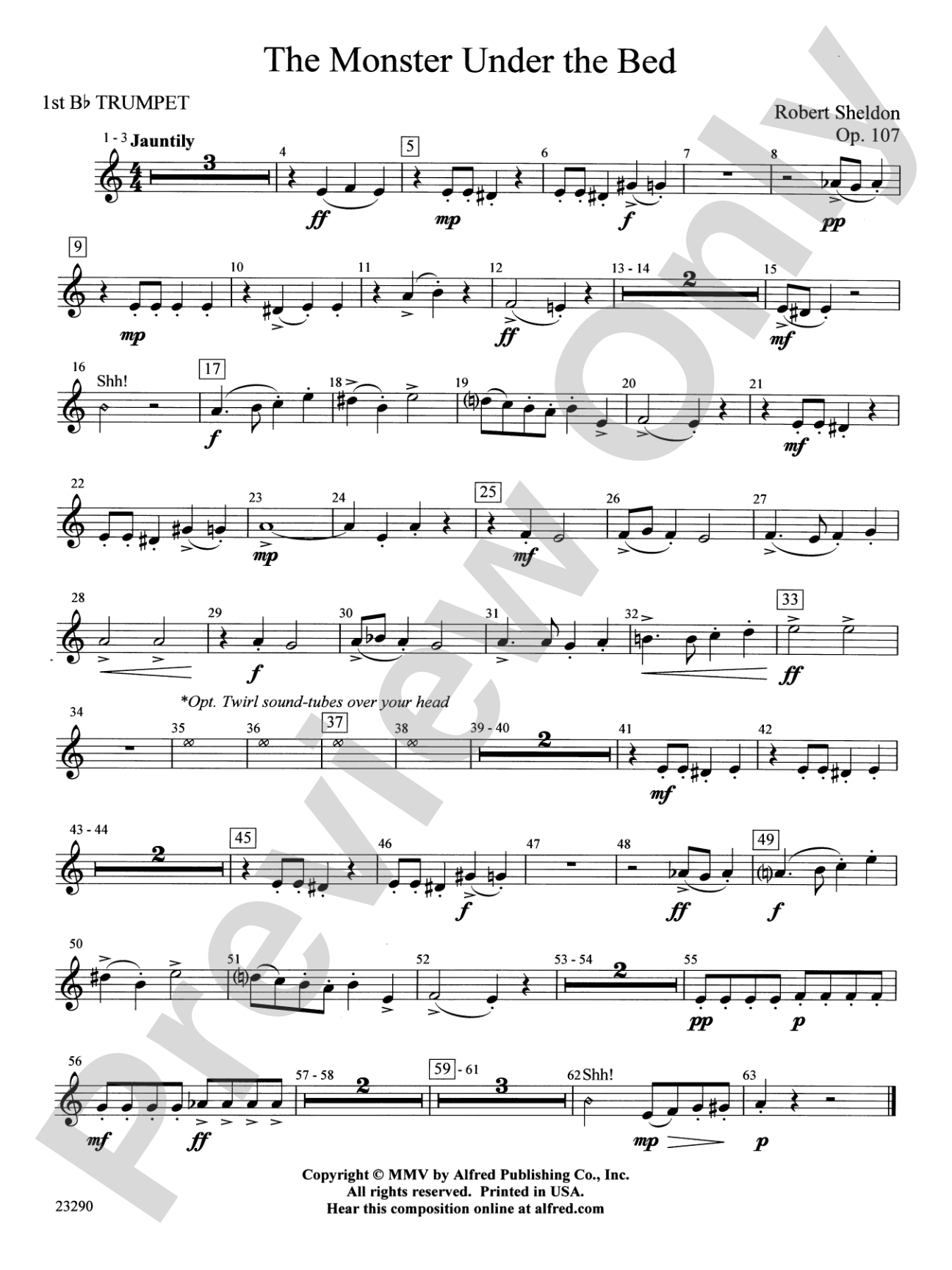 The Monster Under the Bed: 1st B-flat Trumpet