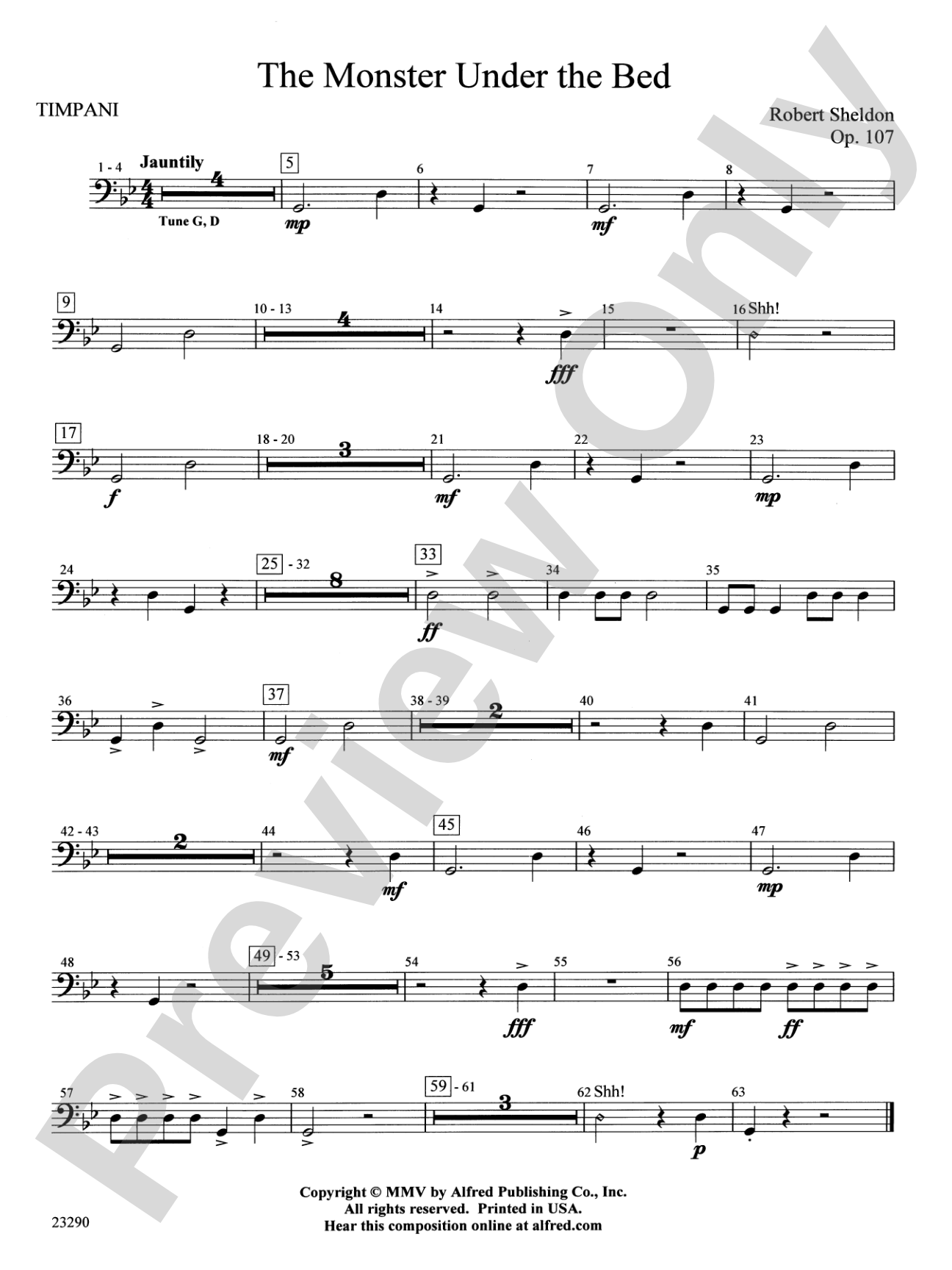 The Monster Under the Bed: Timpani