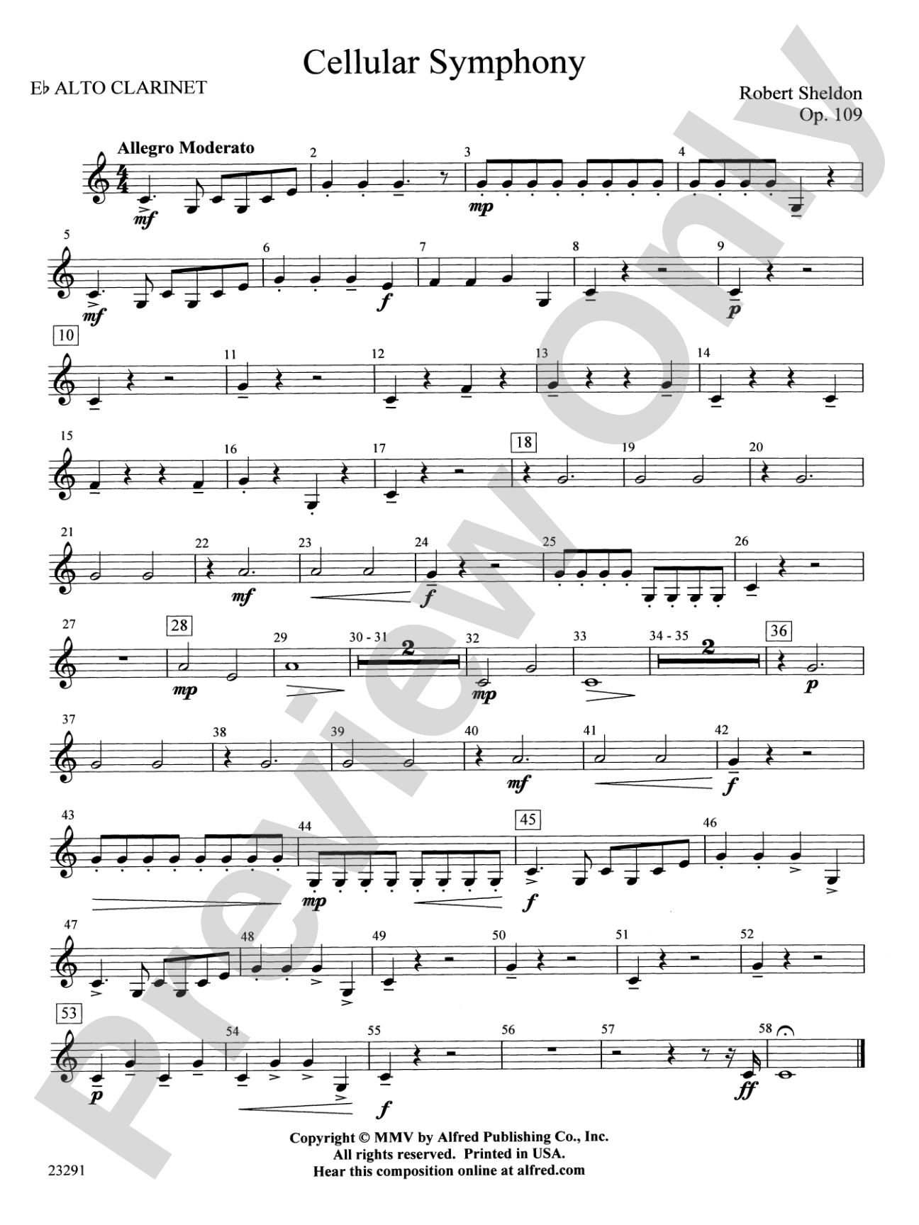 Cellular Symphony: E-flat Alto Clarinet