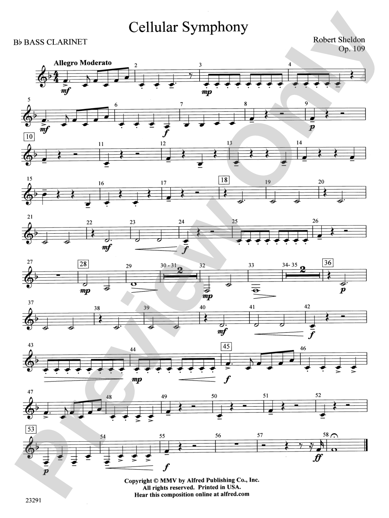 Cellular Symphony: B-flat Bass Clarinet