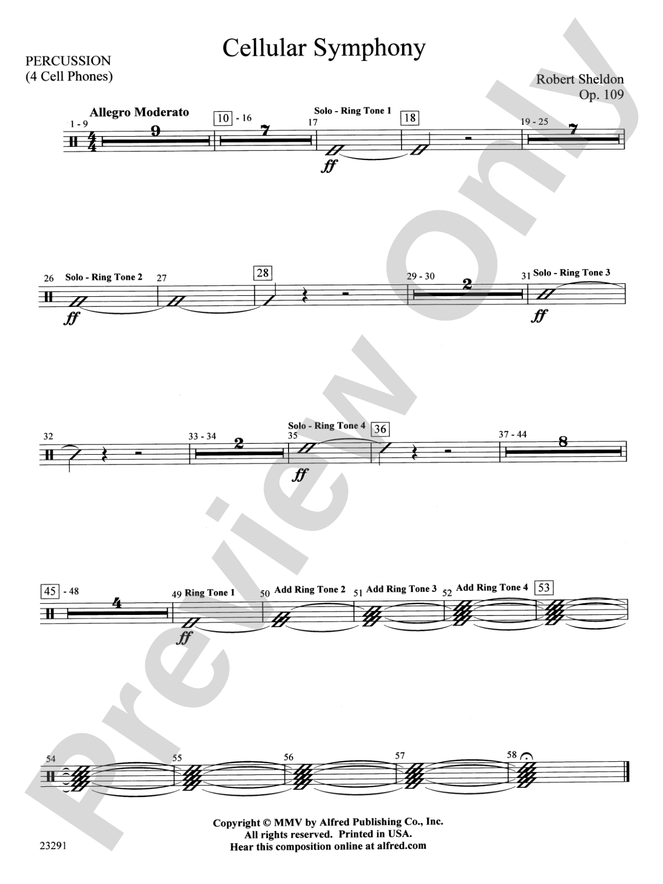 Cellular Symphony: 1st Percussion