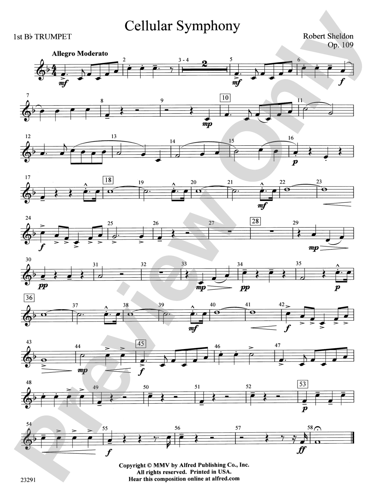Cellular Symphony: 1st B-flat Trumpet