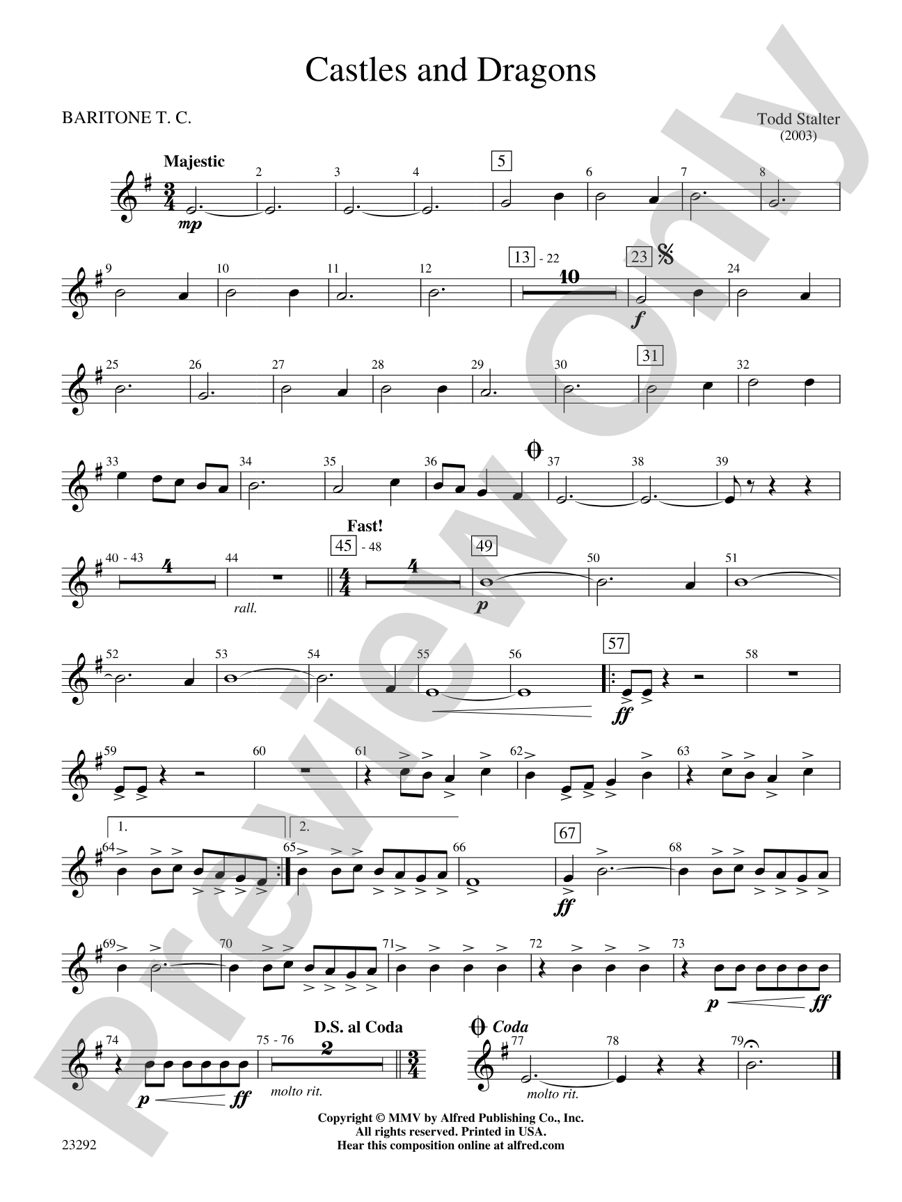 Castles and Dragons: Baritone T.C.