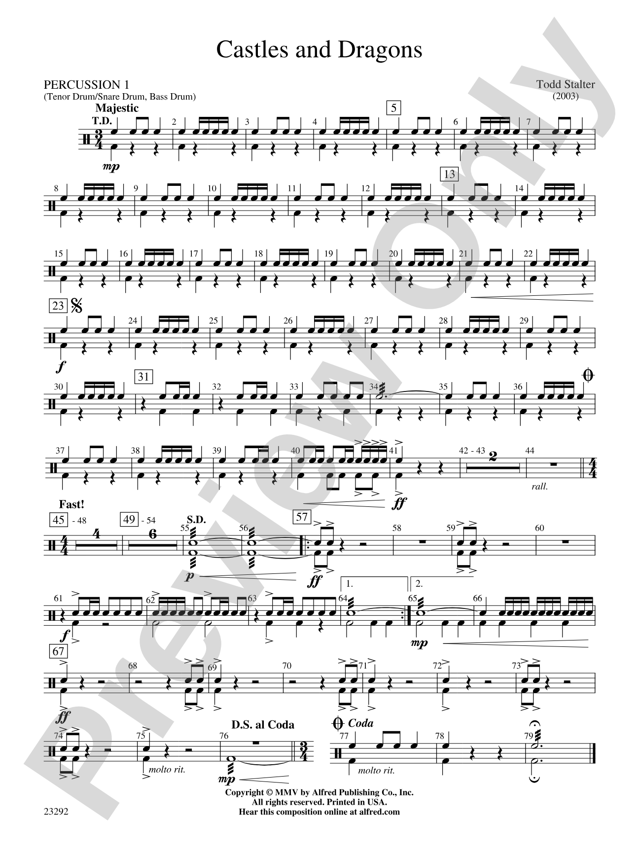 Castles and Dragons: 1st Percussion