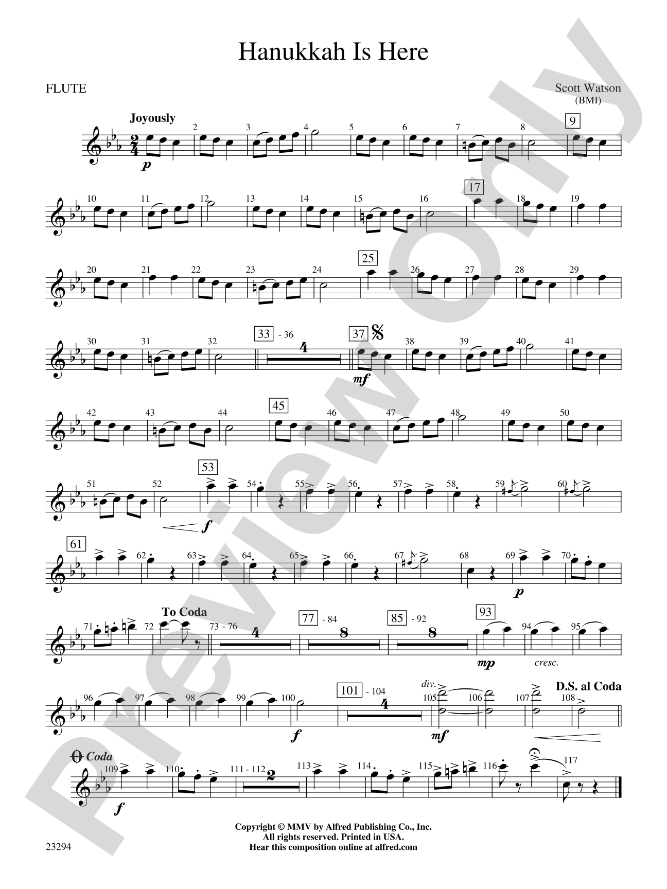 Hanukkah Is Here: Flute