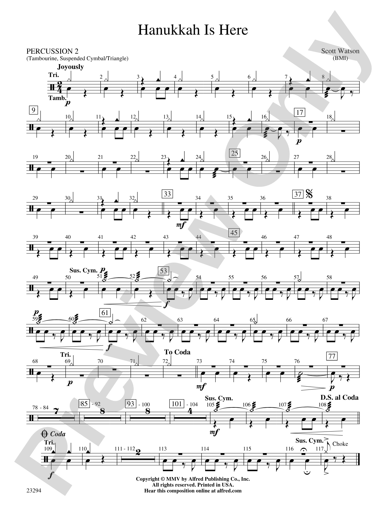 Hanukkah Is Here: 2nd Percussion