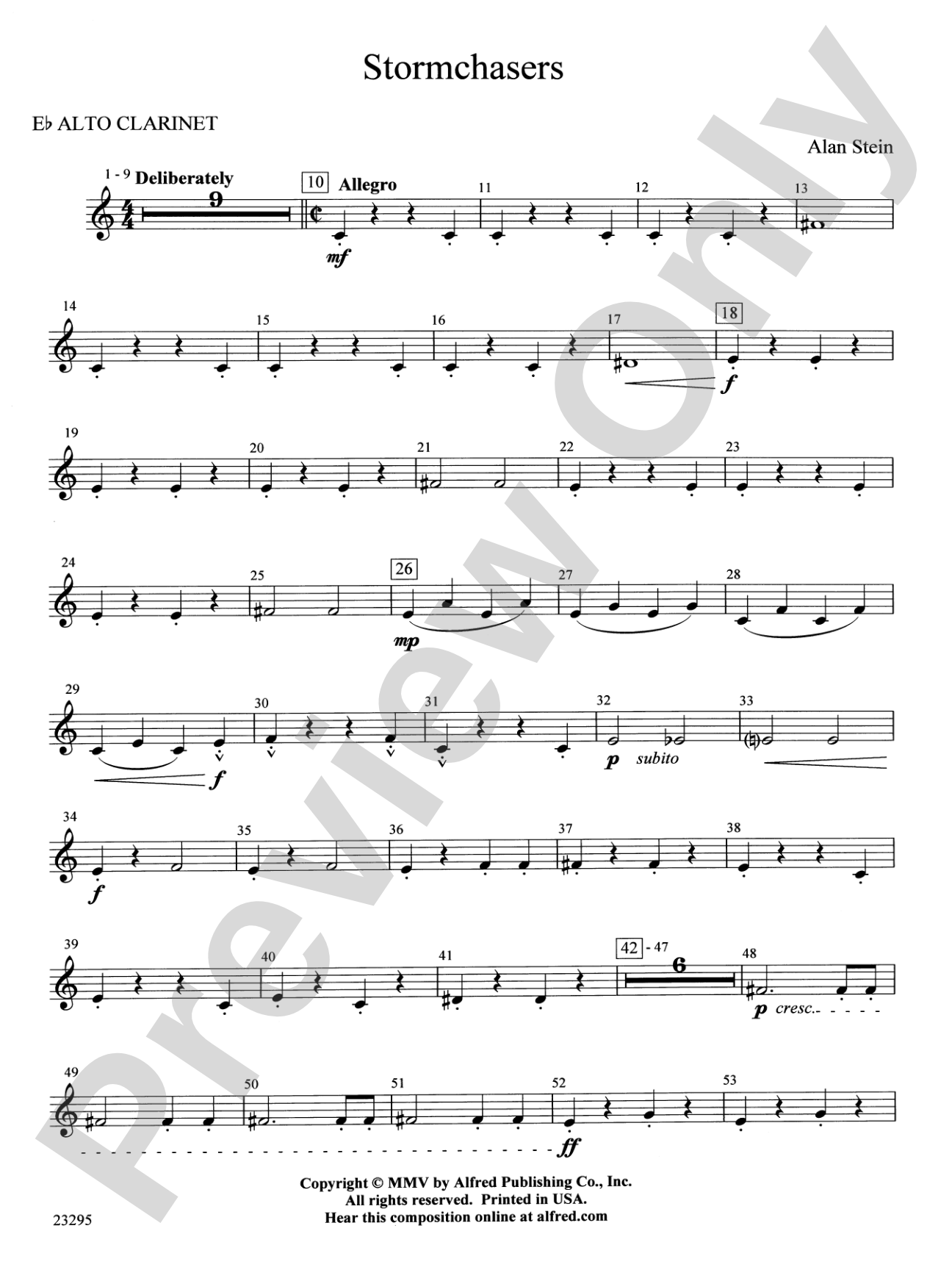 Stormchasers: E-flat Alto Clarinet