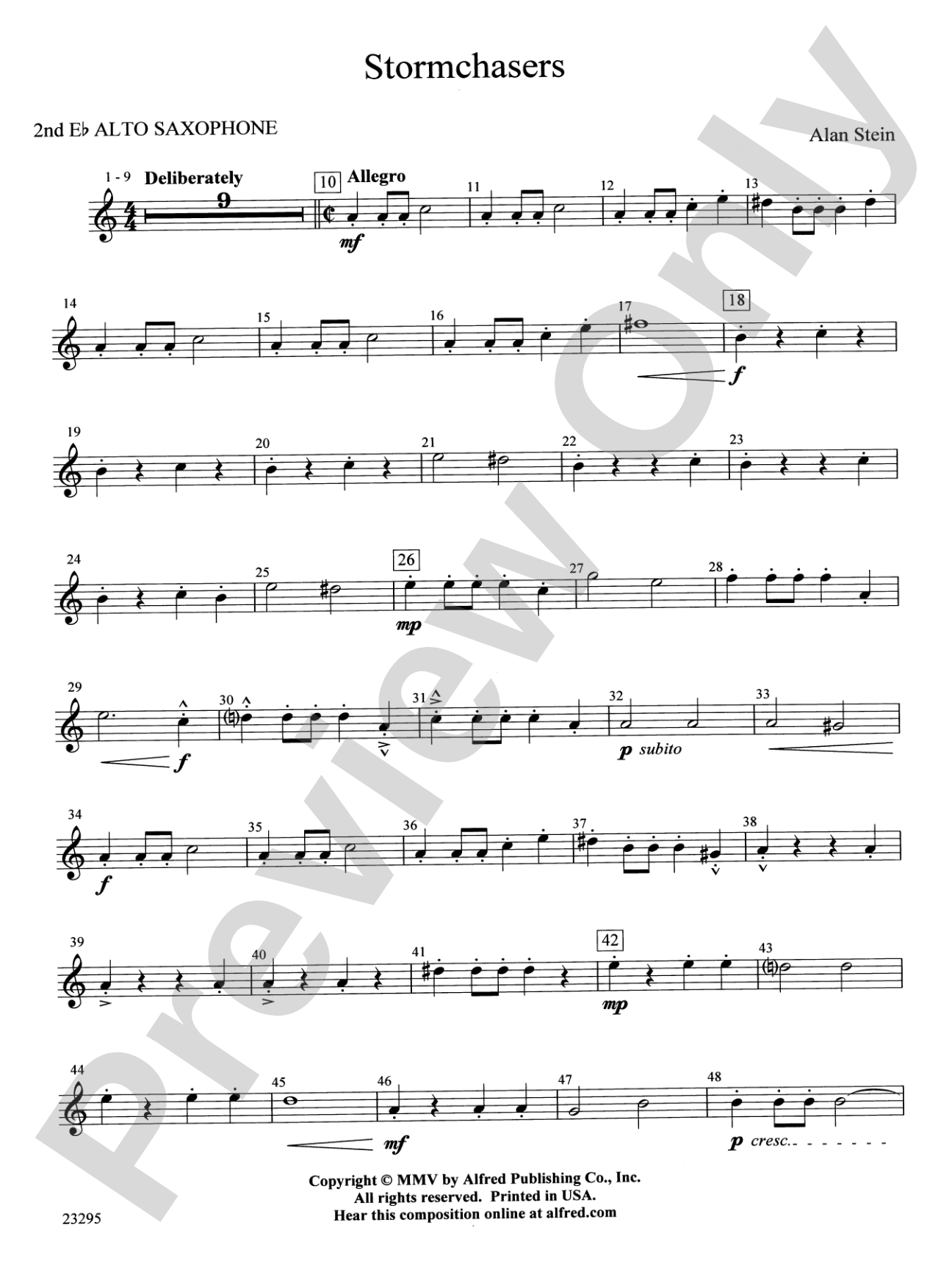 Stormchasers: 2nd E-flat Alto Saxophone